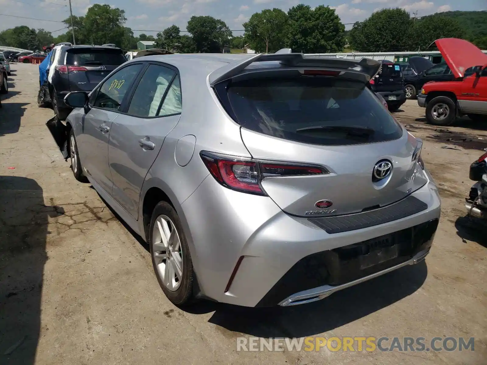 3 Photograph of a damaged car JTNK4RBE8K3022531 TOYOTA COROLLA 2019