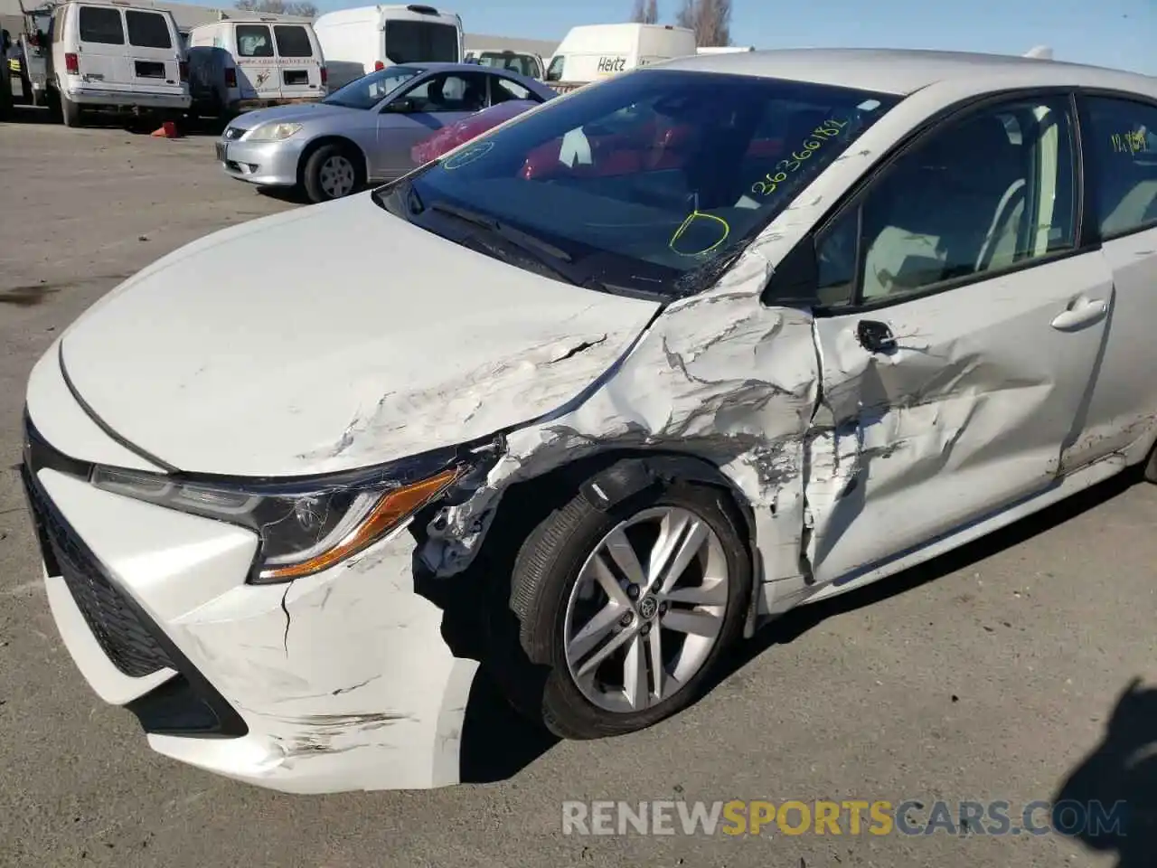 9 Photograph of a damaged car JTNK4RBE8K3022786 TOYOTA COROLLA 2019