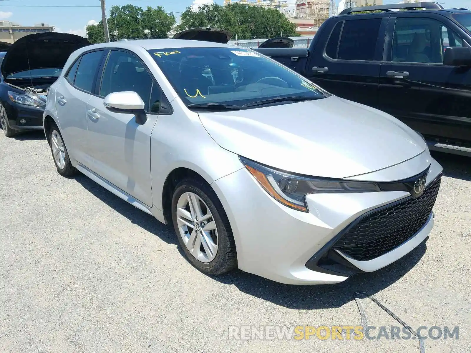 1 Photograph of a damaged car JTNK4RBE8K3022948 TOYOTA COROLLA 2019