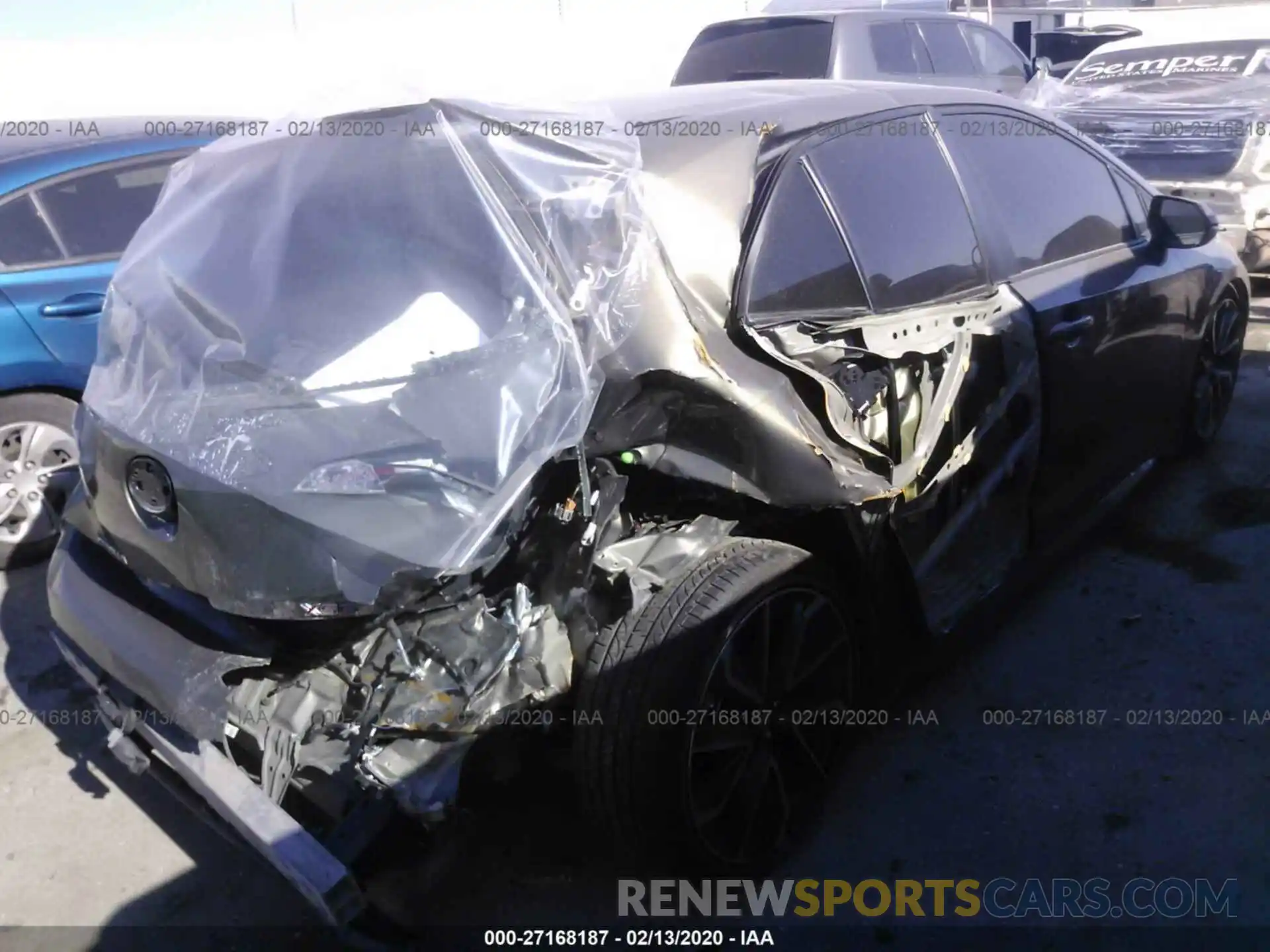 4 Фотография поврежденного автомобиля JTNK4RBE8K3024957 TOYOTA COROLLA 2019