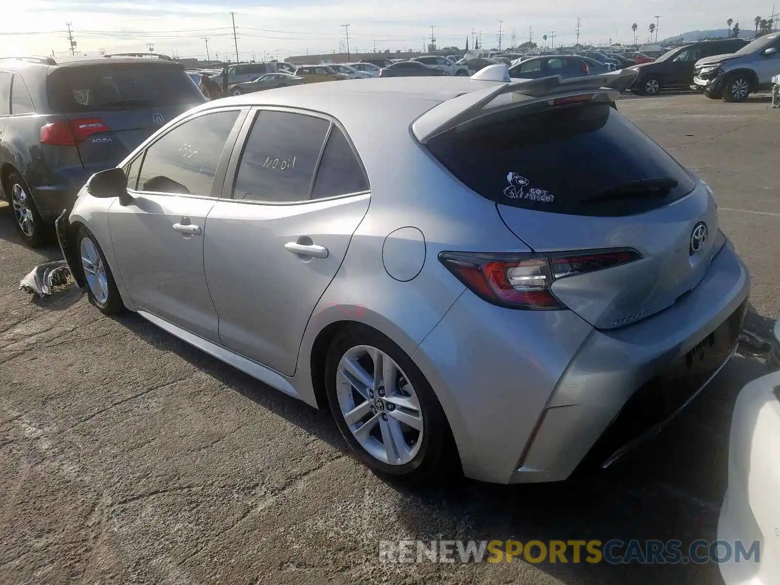 3 Photograph of a damaged car JTNK4RBE8K3027941 TOYOTA COROLLA 2019