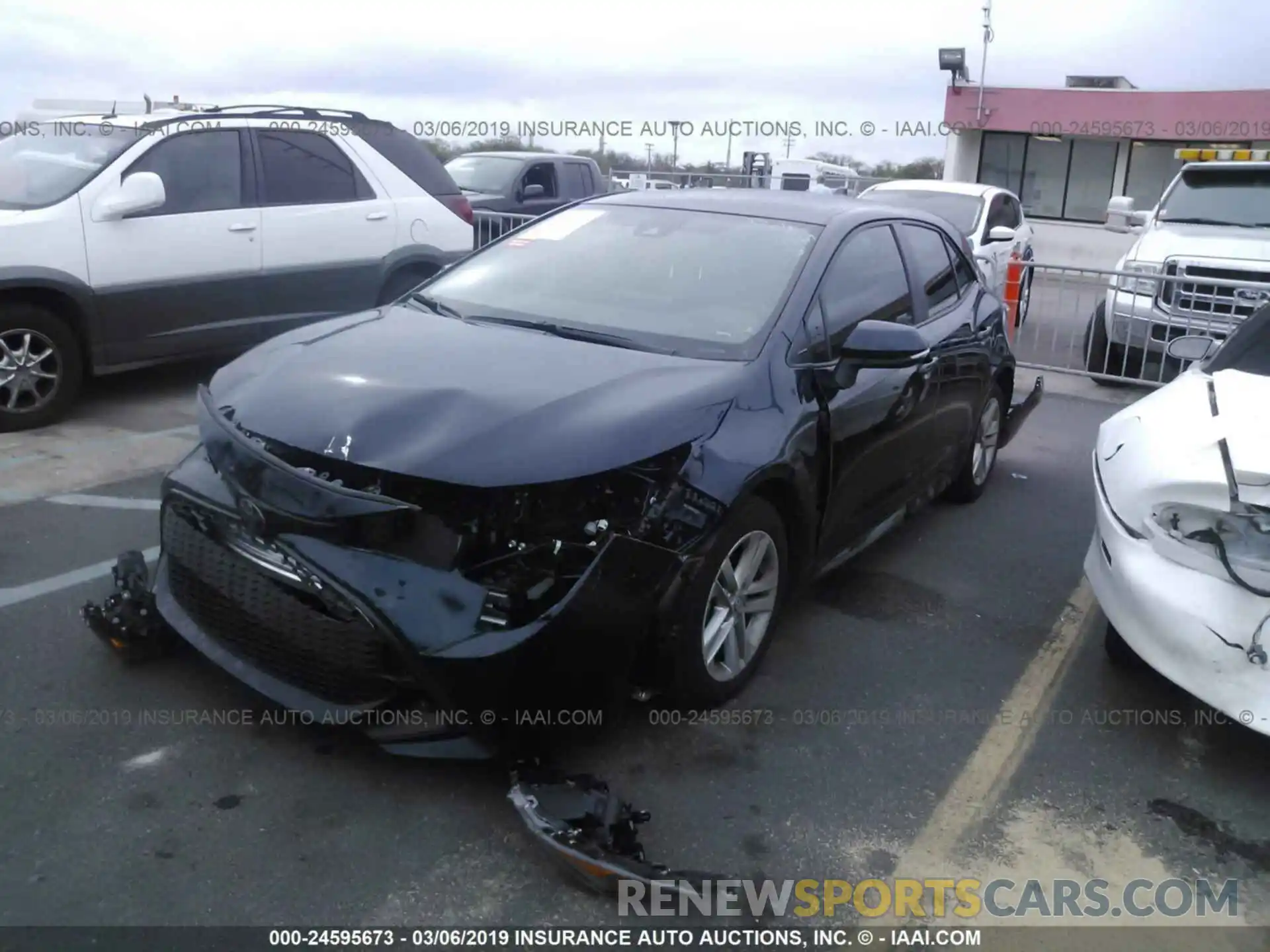 2 Photograph of a damaged car JTNK4RBE8K3028748 TOYOTA COROLLA 2019