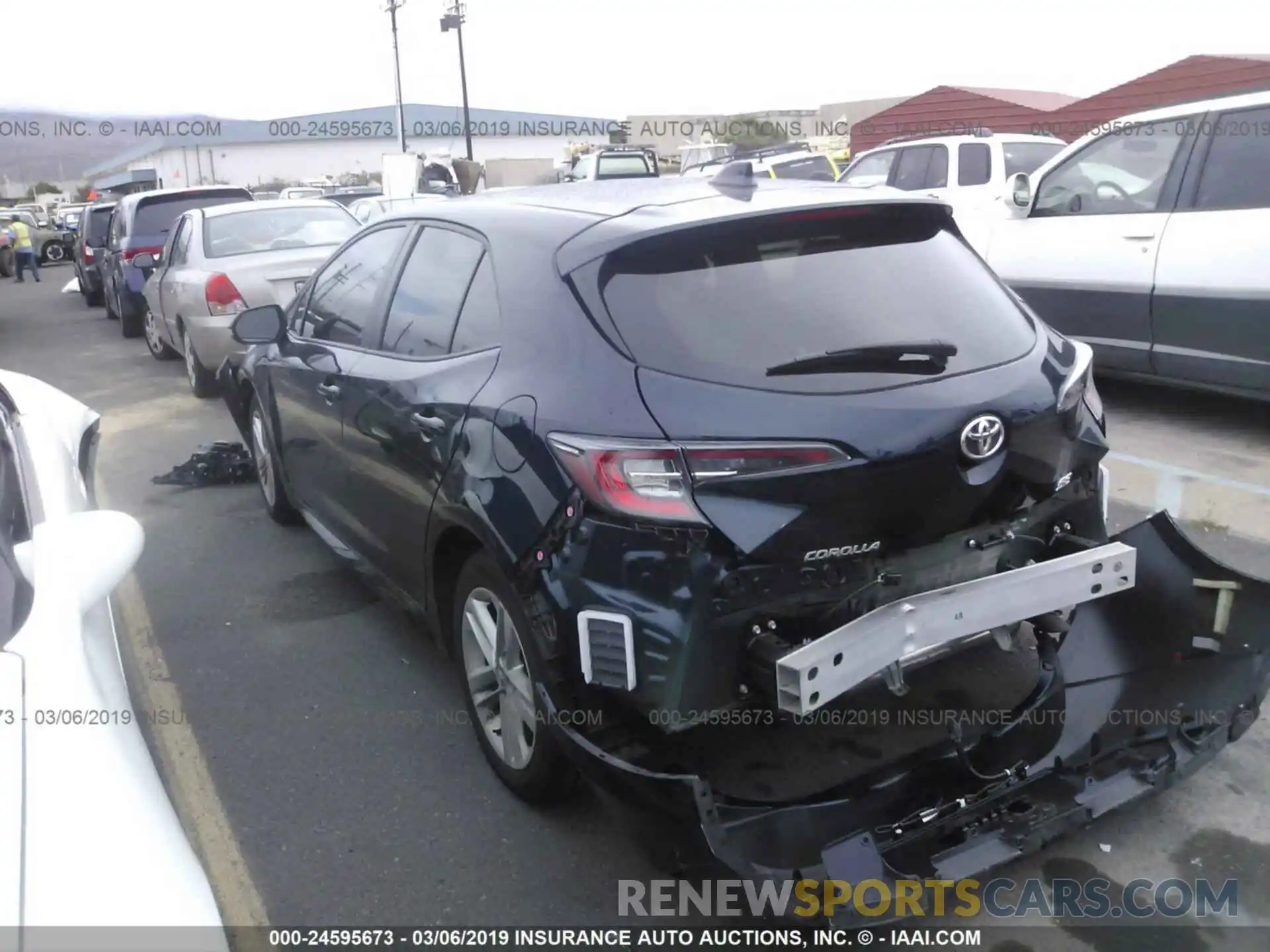 3 Photograph of a damaged car JTNK4RBE8K3028748 TOYOTA COROLLA 2019