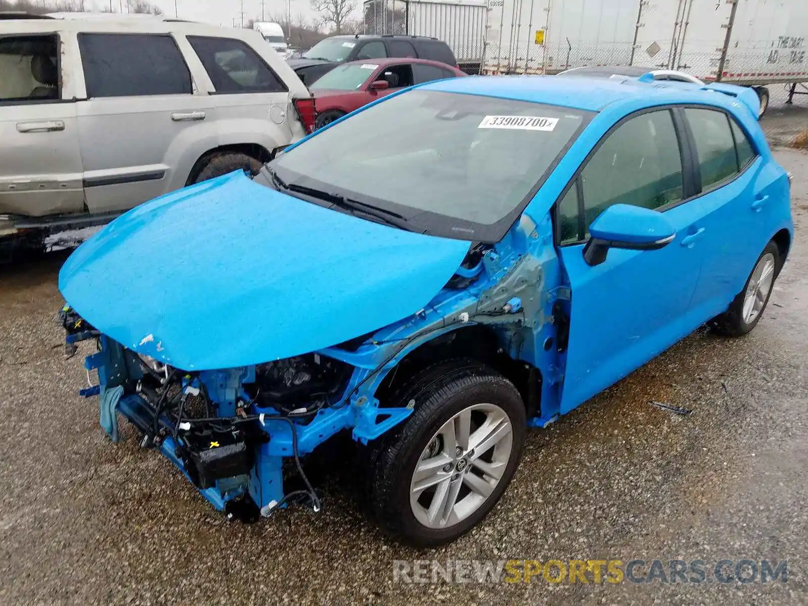 2 Photograph of a damaged car JTNK4RBE8K3031598 TOYOTA COROLLA 2019