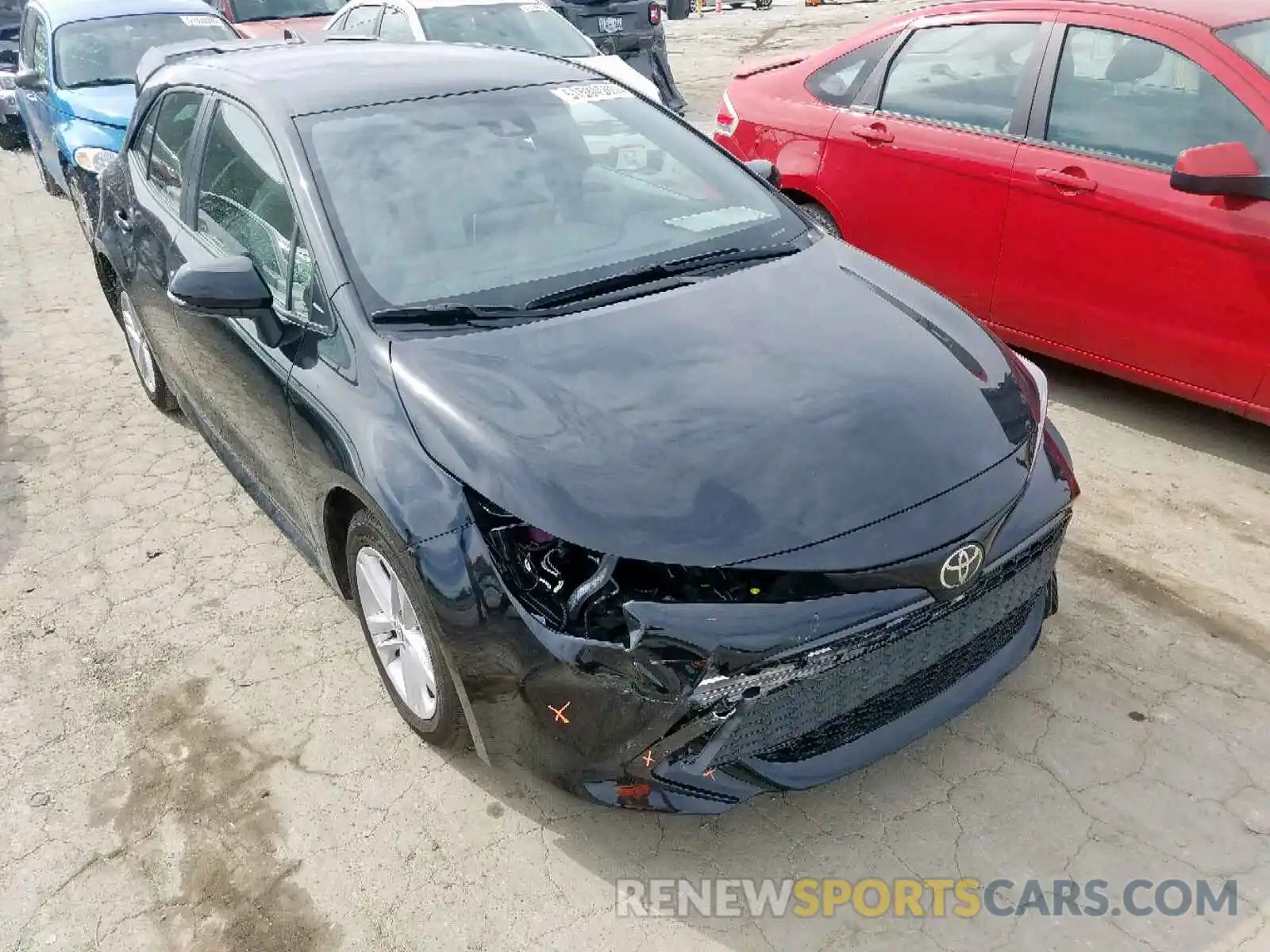 1 Photograph of a damaged car JTNK4RBE8K3033349 TOYOTA COROLLA 2019