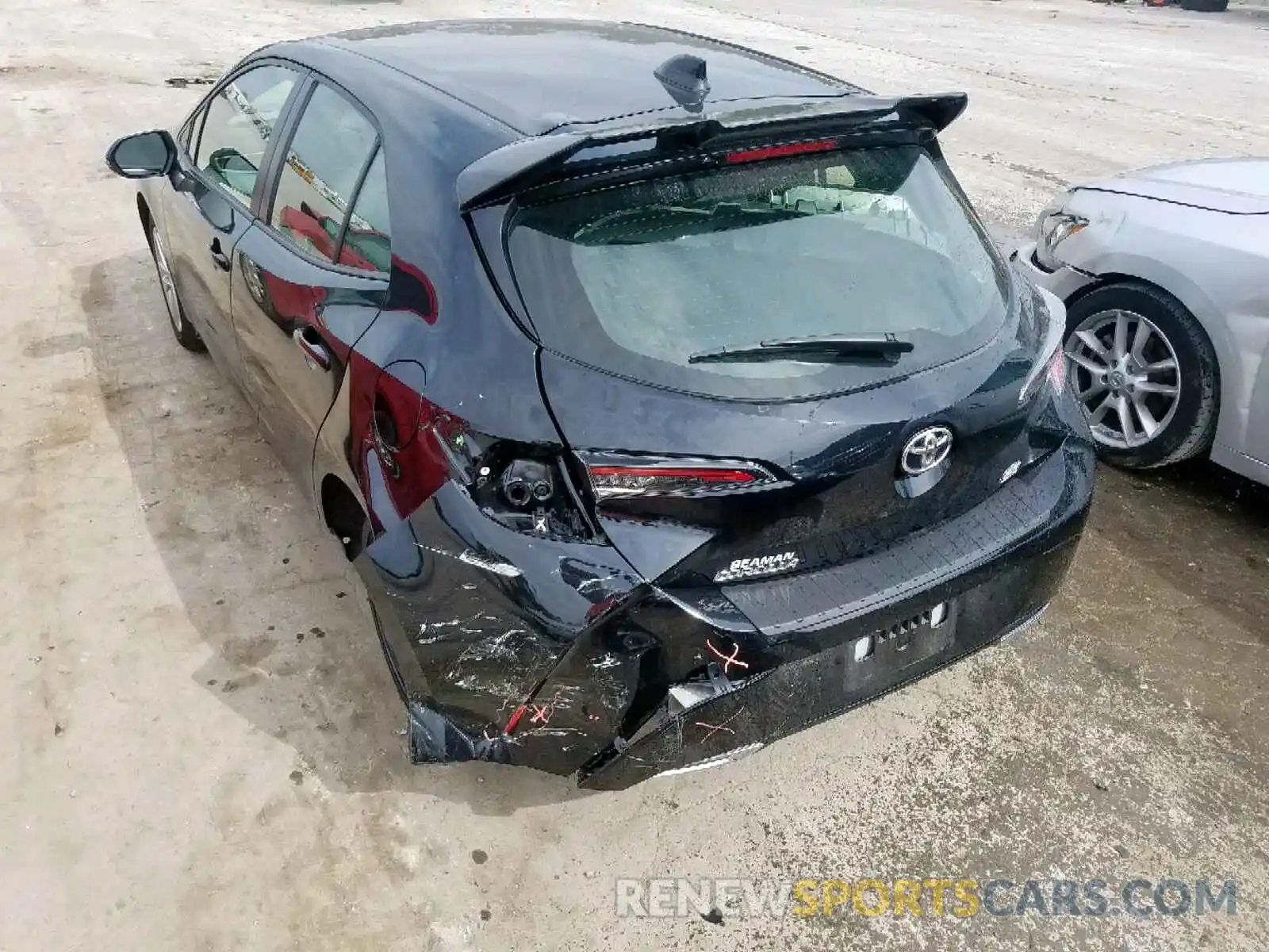 3 Photograph of a damaged car JTNK4RBE8K3033349 TOYOTA COROLLA 2019