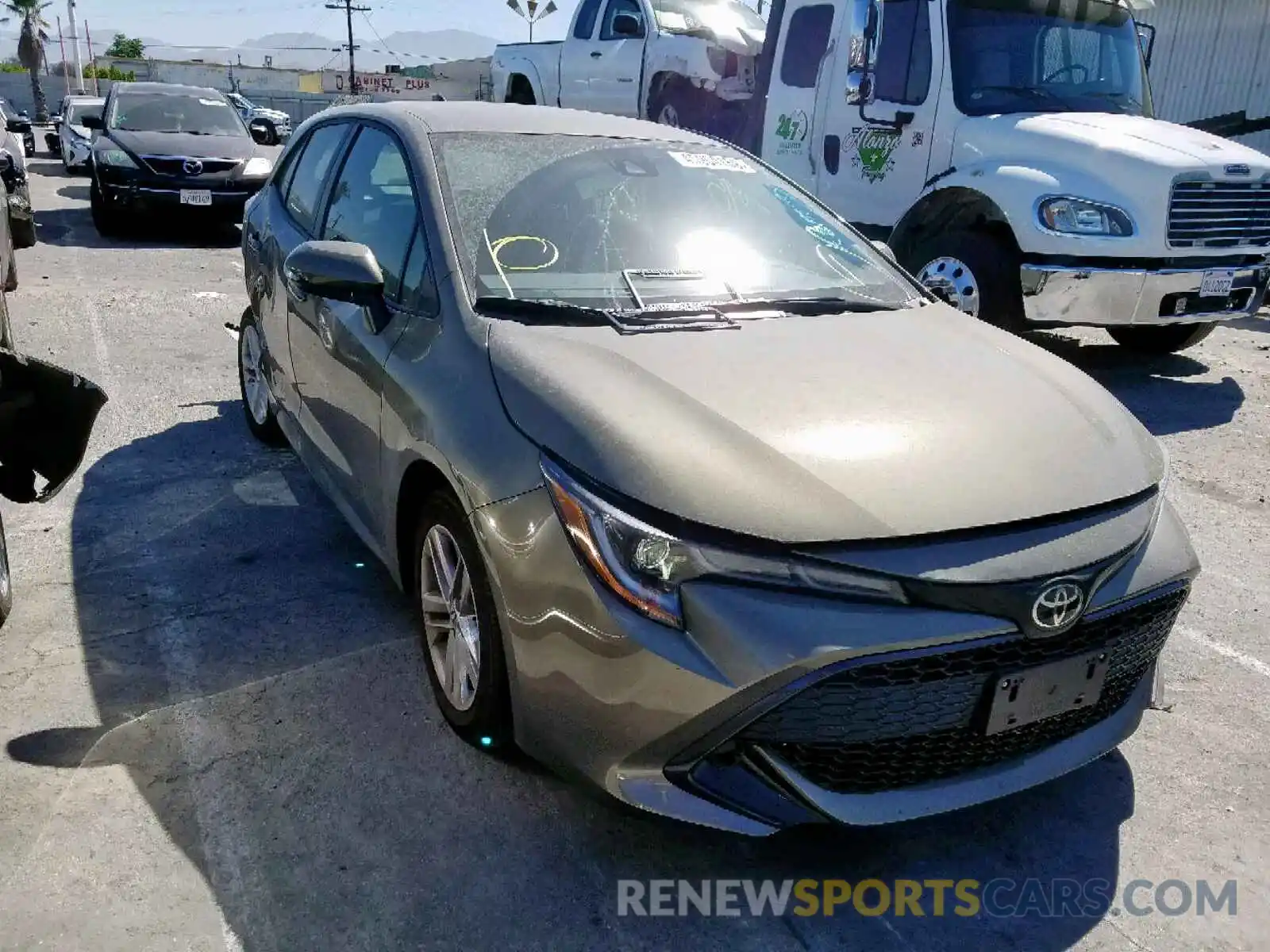 1 Photograph of a damaged car JTNK4RBE8K3034243 TOYOTA COROLLA 2019