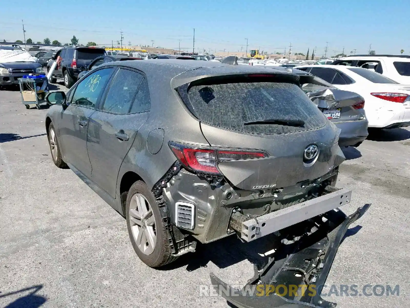 3 Photograph of a damaged car JTNK4RBE8K3034243 TOYOTA COROLLA 2019