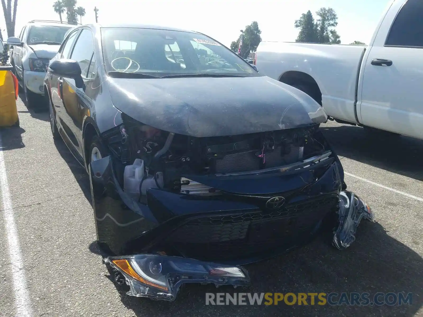 1 Photograph of a damaged car JTNK4RBE8K3035165 TOYOTA COROLLA 2019