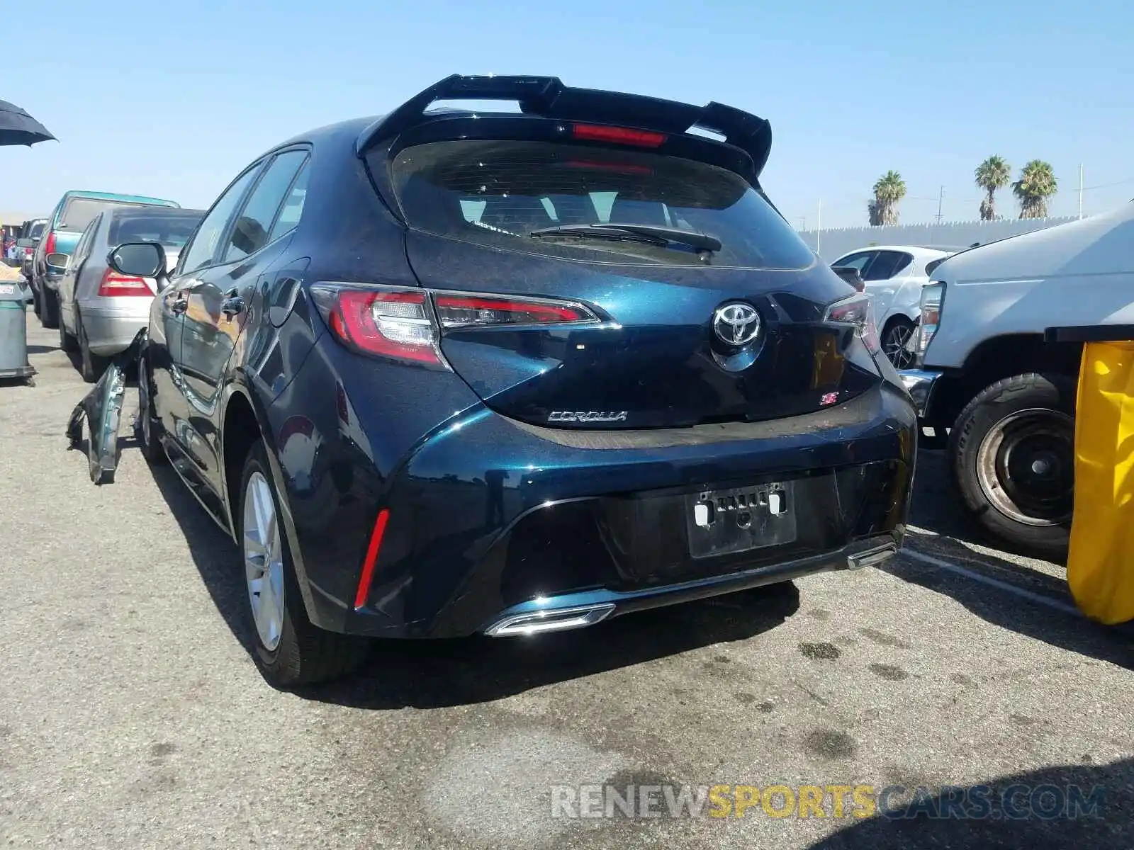 3 Photograph of a damaged car JTNK4RBE8K3035165 TOYOTA COROLLA 2019