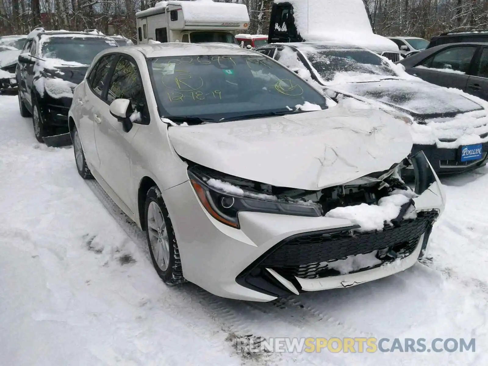 1 Photograph of a damaged car JTNK4RBE8K3035294 TOYOTA COROLLA 2019