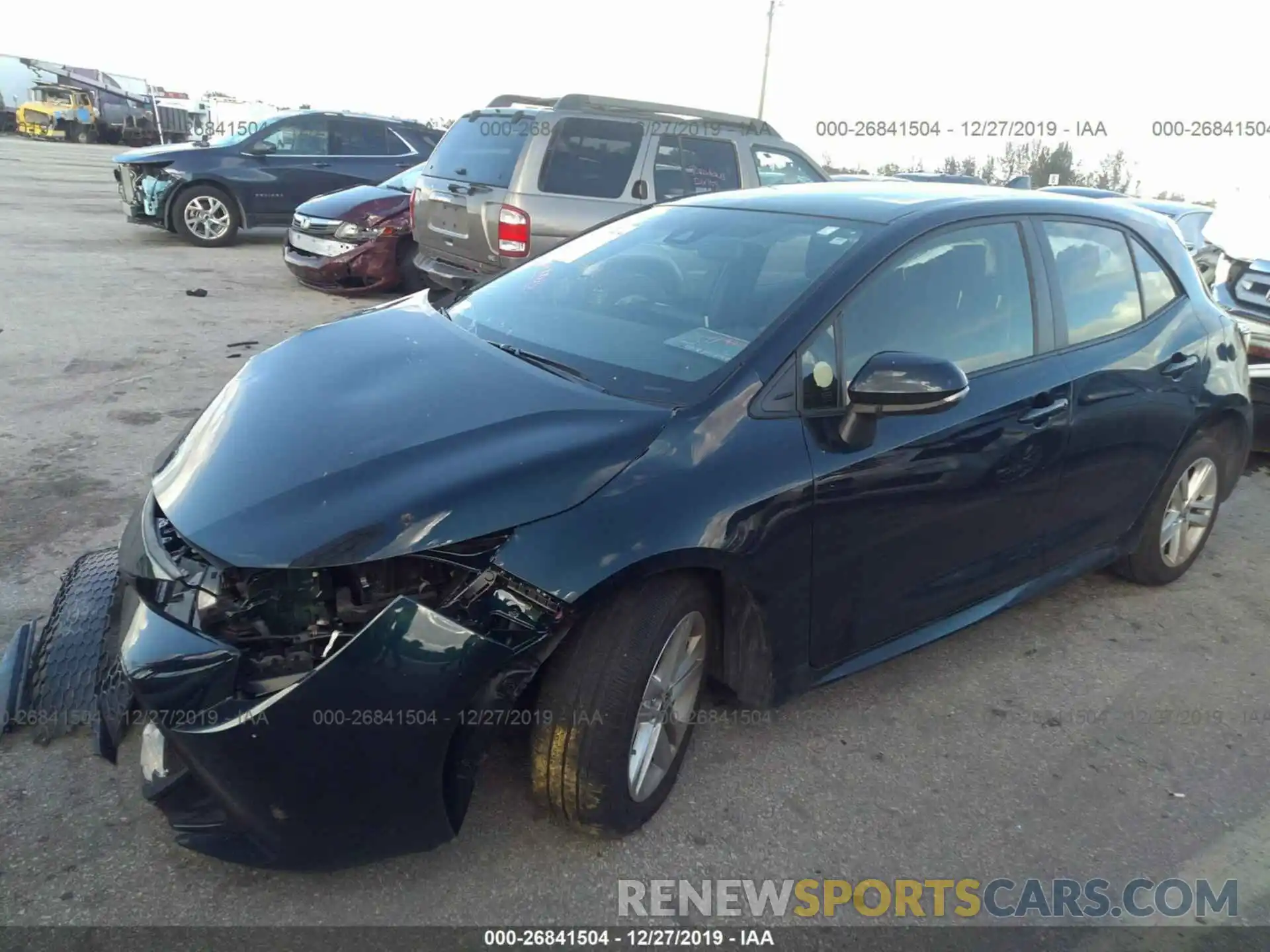 2 Photograph of a damaged car JTNK4RBE8K3036560 TOYOTA COROLLA 2019