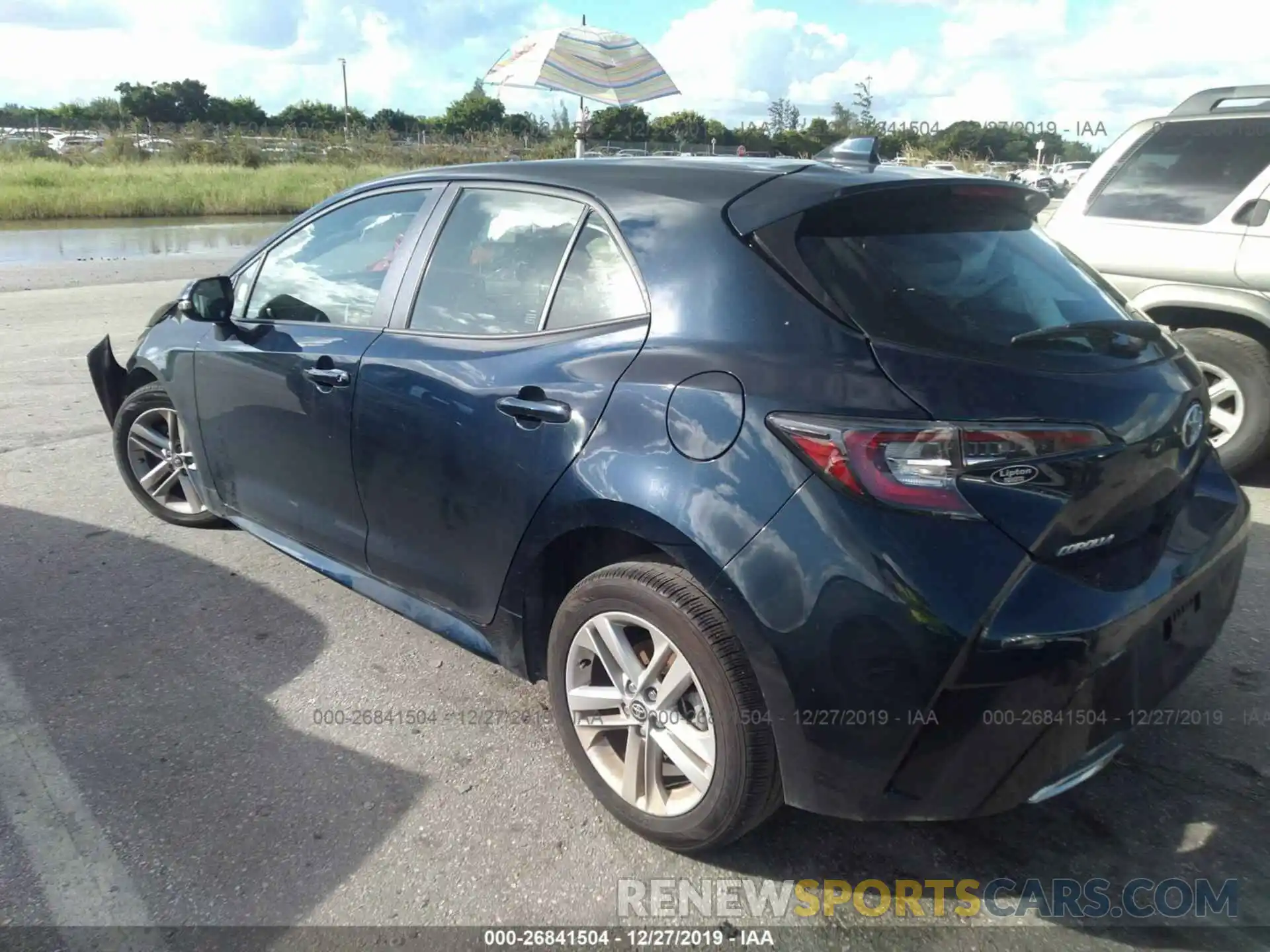 3 Photograph of a damaged car JTNK4RBE8K3036560 TOYOTA COROLLA 2019