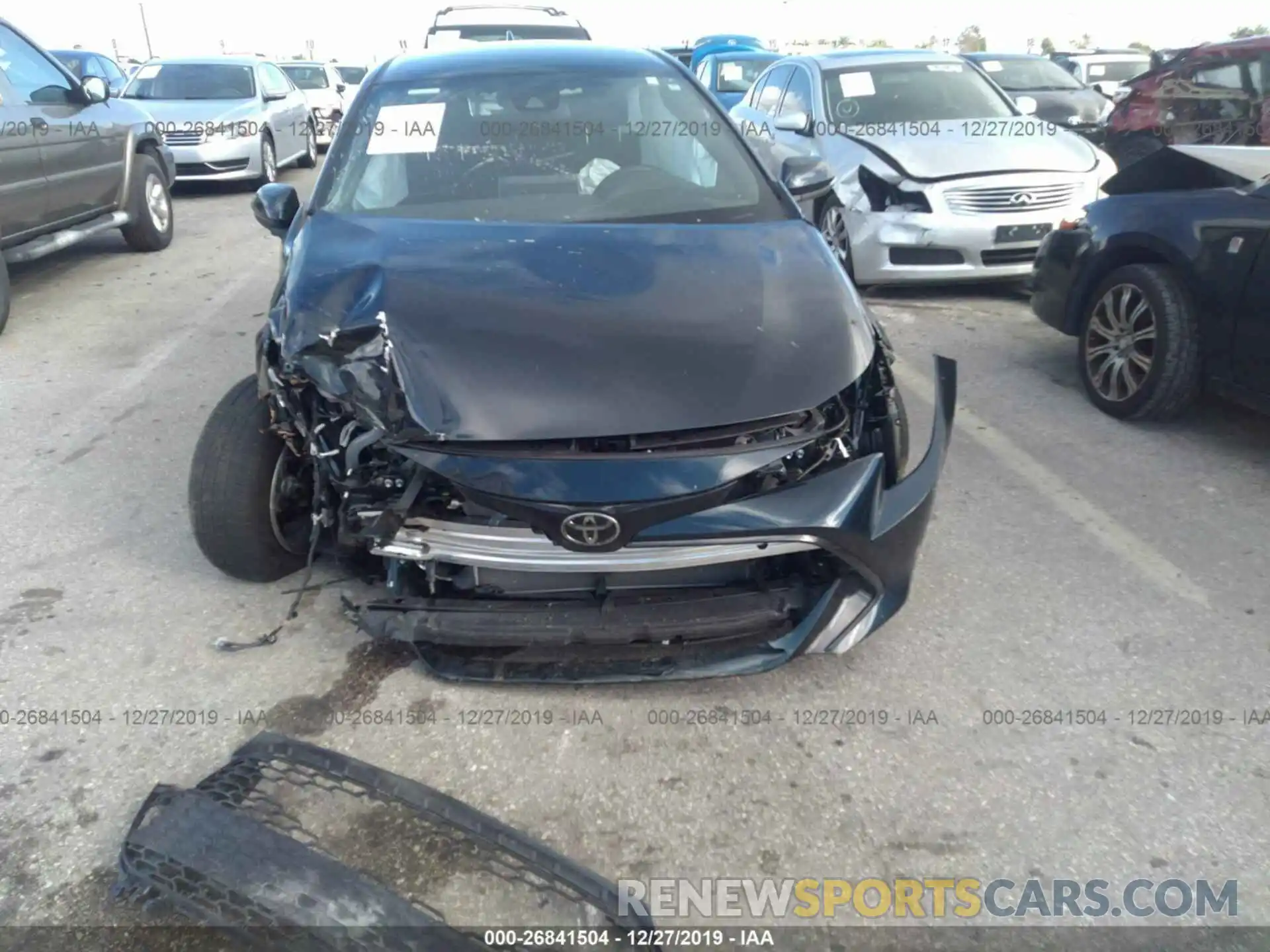 6 Photograph of a damaged car JTNK4RBE8K3036560 TOYOTA COROLLA 2019