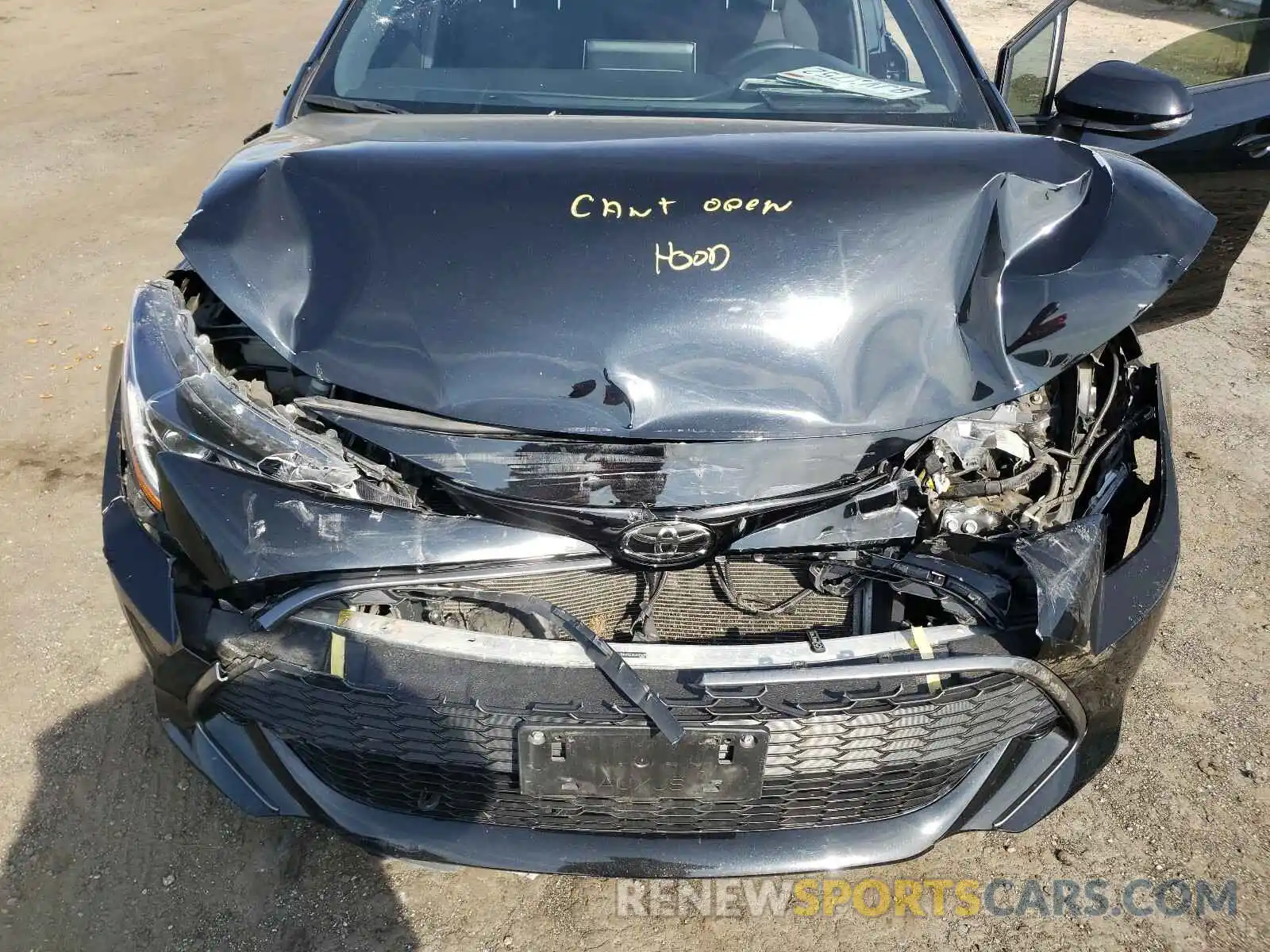 7 Photograph of a damaged car JTNK4RBE8K3037630 TOYOTA COROLLA 2019