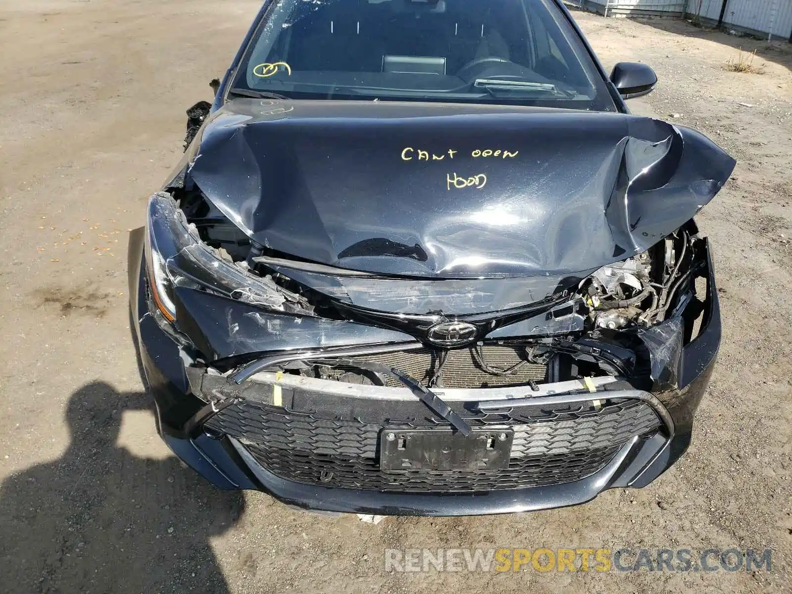 9 Photograph of a damaged car JTNK4RBE8K3037630 TOYOTA COROLLA 2019