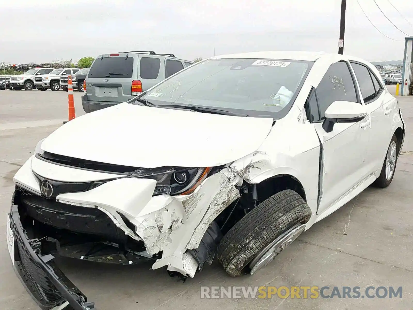 2 Photograph of a damaged car JTNK4RBE8K3038860 TOYOTA COROLLA 2019