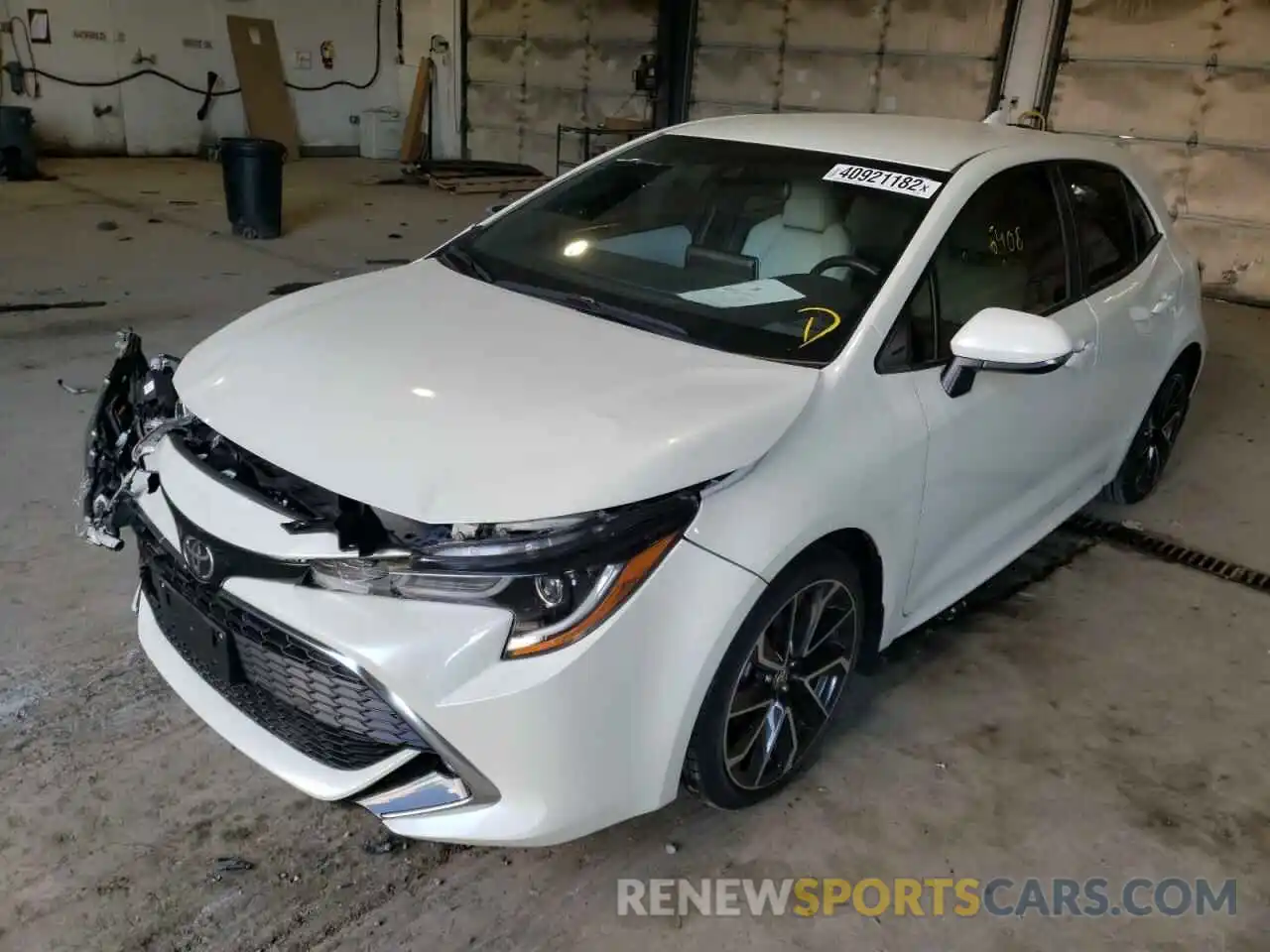 2 Photograph of a damaged car JTNK4RBE8K3040267 TOYOTA COROLLA 2019