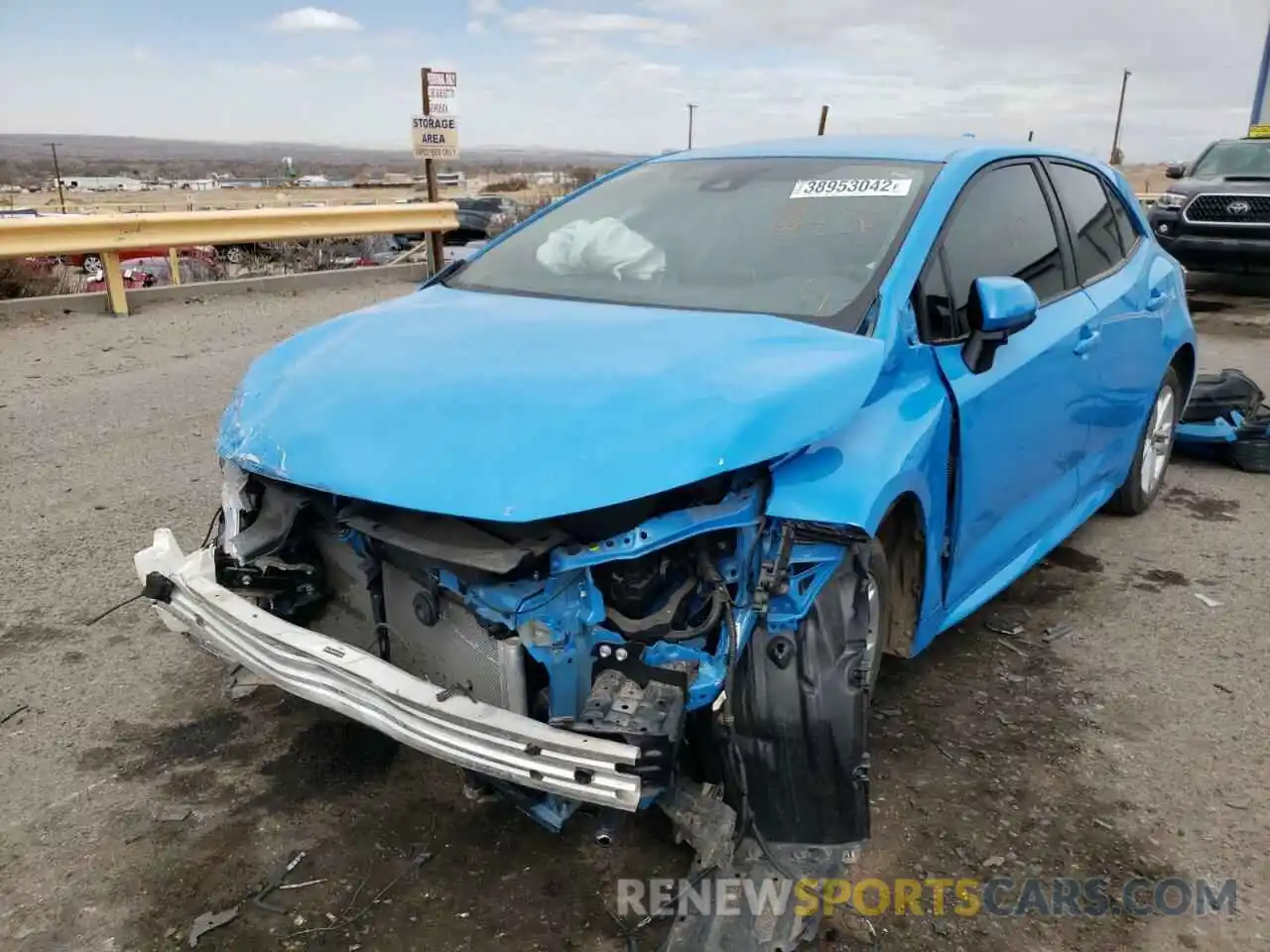 2 Photograph of a damaged car JTNK4RBE8K3040463 TOYOTA COROLLA 2019