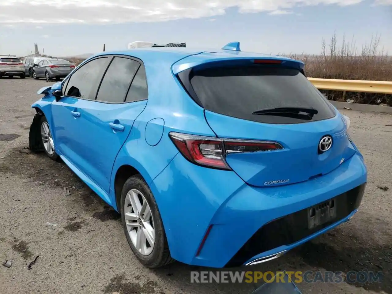 3 Photograph of a damaged car JTNK4RBE8K3040463 TOYOTA COROLLA 2019