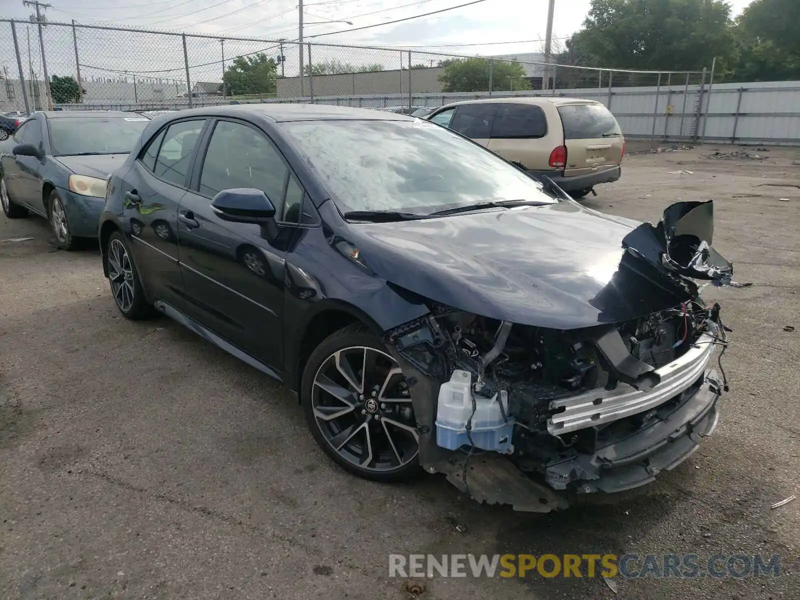 1 Photograph of a damaged car JTNK4RBE8K3040608 TOYOTA COROLLA 2019