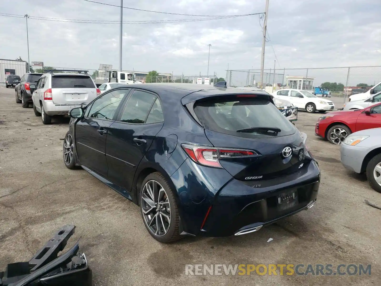 3 Photograph of a damaged car JTNK4RBE8K3040608 TOYOTA COROLLA 2019