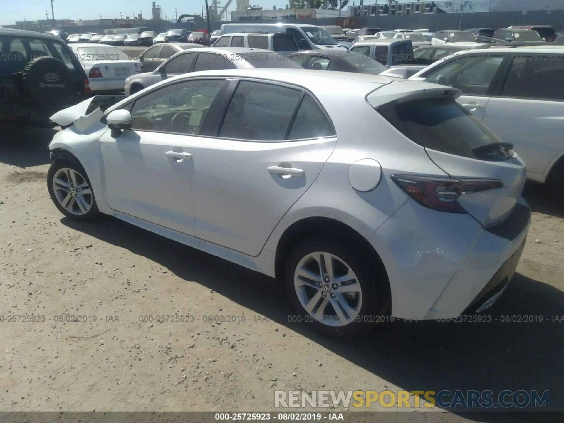 3 Photograph of a damaged car JTNK4RBE8K3040642 TOYOTA COROLLA 2019