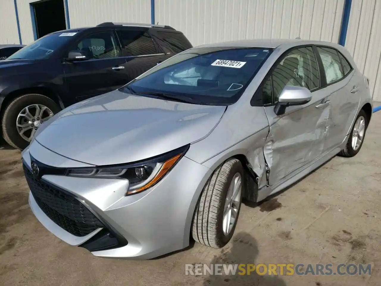 2 Photograph of a damaged car JTNK4RBE8K3041516 TOYOTA COROLLA 2019