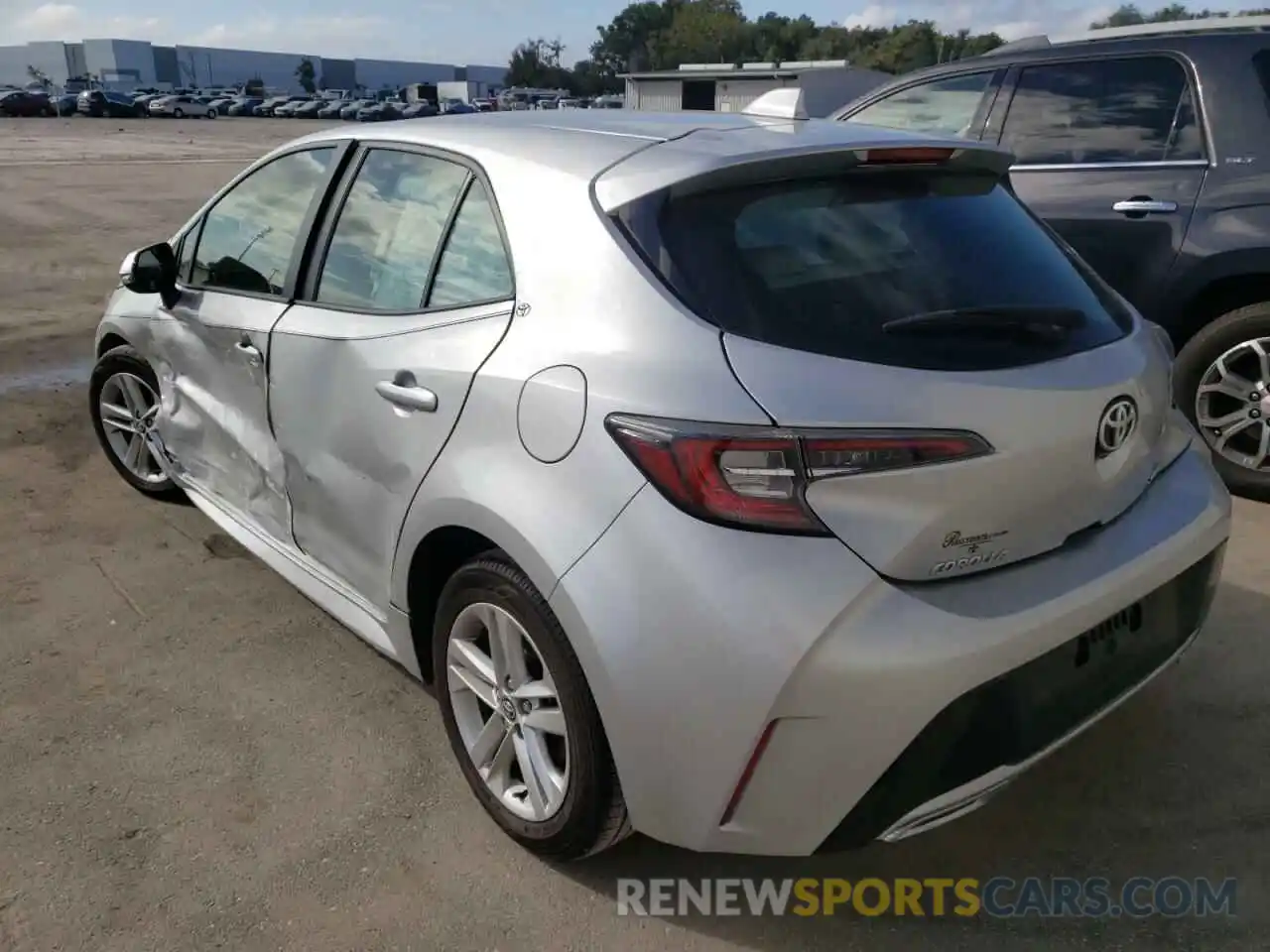 3 Photograph of a damaged car JTNK4RBE8K3041516 TOYOTA COROLLA 2019