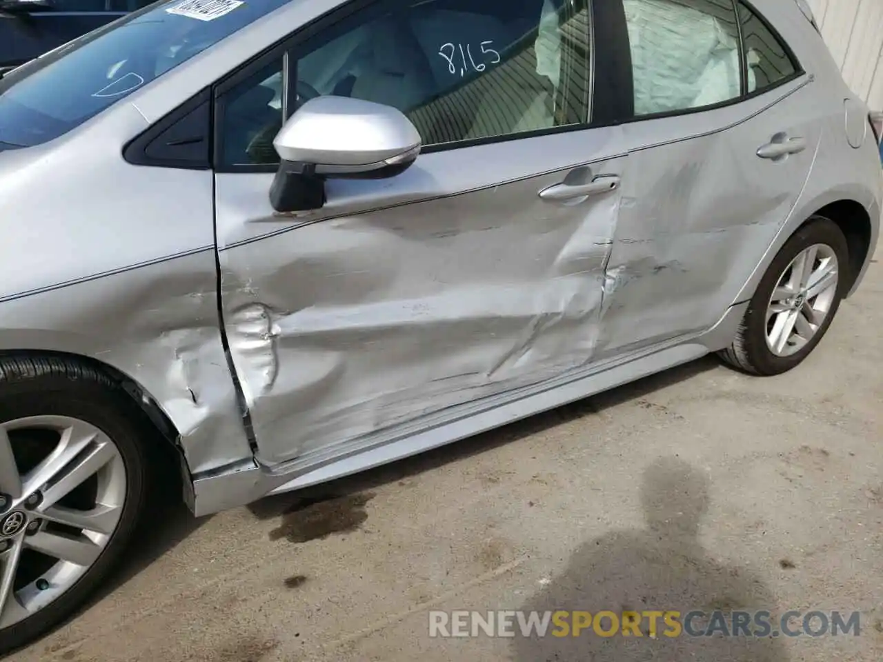 9 Photograph of a damaged car JTNK4RBE8K3041516 TOYOTA COROLLA 2019