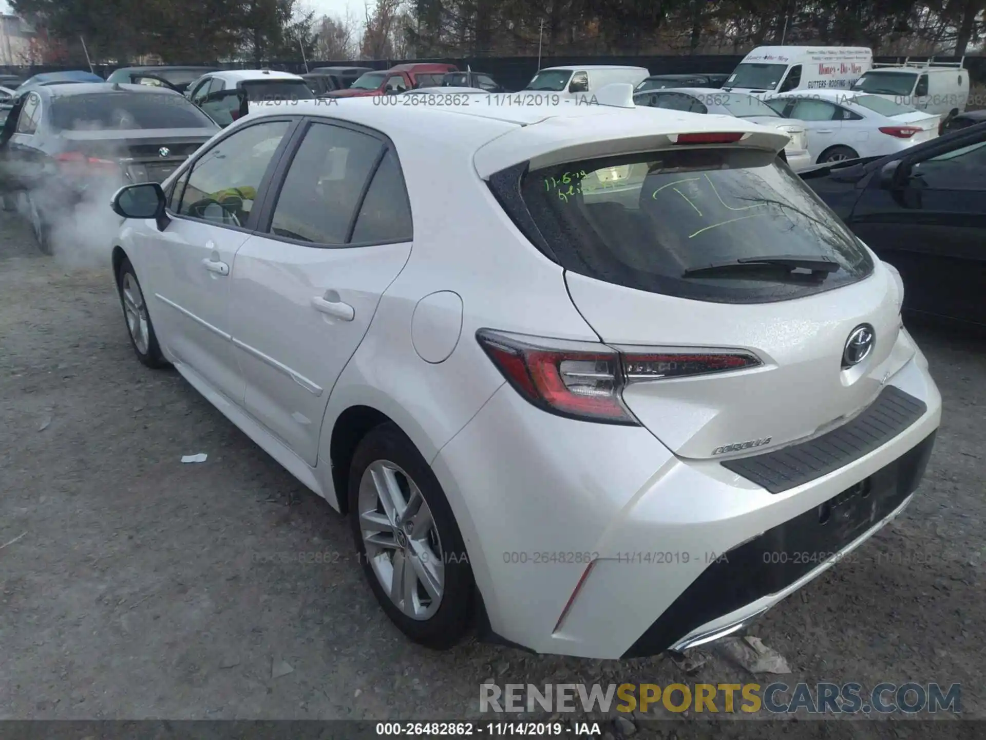 3 Photograph of a damaged car JTNK4RBE8K3041578 TOYOTA COROLLA 2019