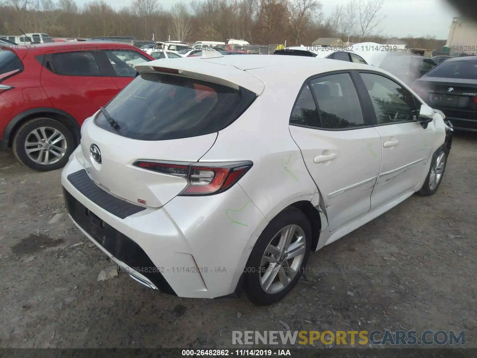 4 Photograph of a damaged car JTNK4RBE8K3041578 TOYOTA COROLLA 2019