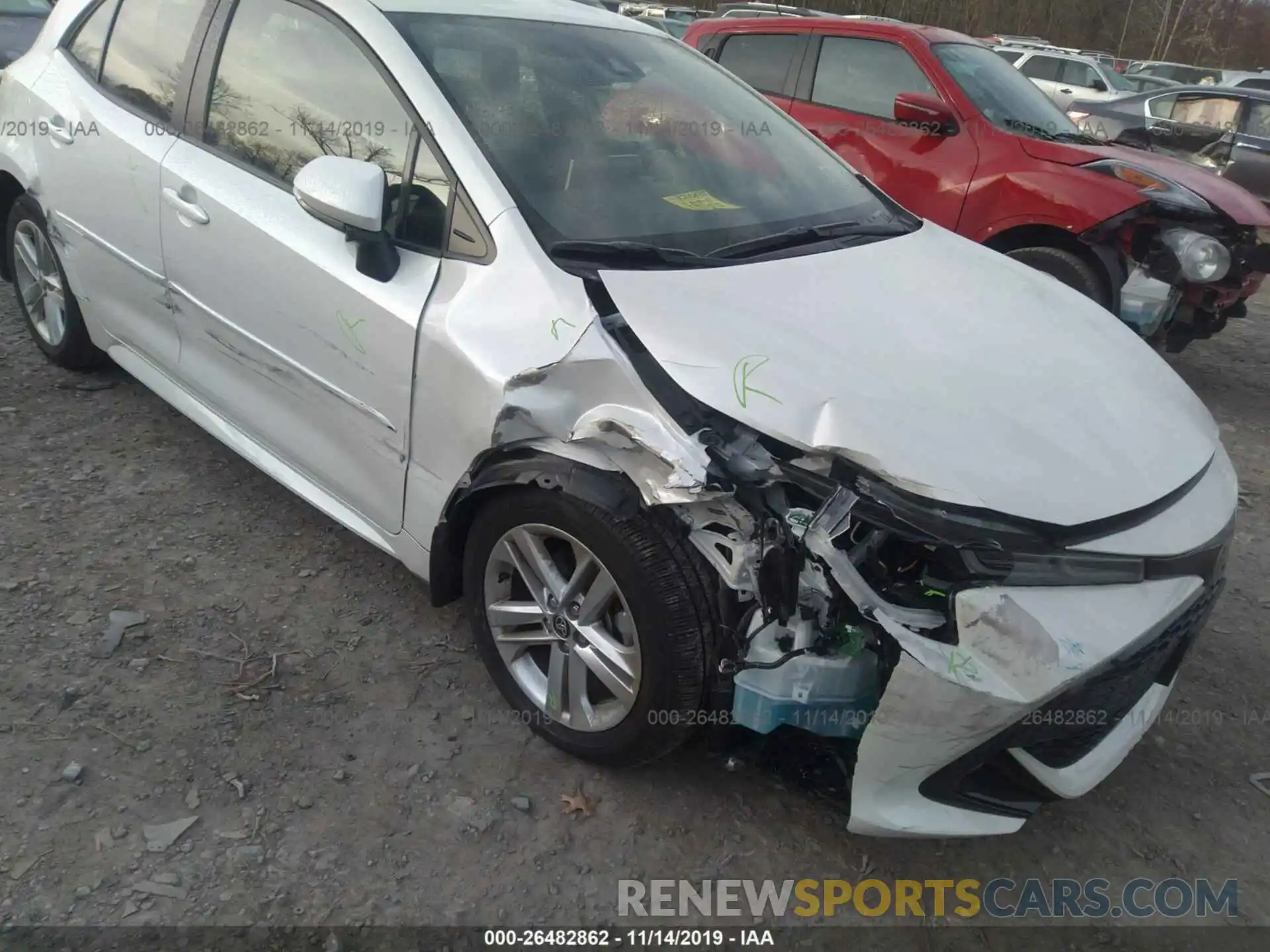 6 Photograph of a damaged car JTNK4RBE8K3041578 TOYOTA COROLLA 2019