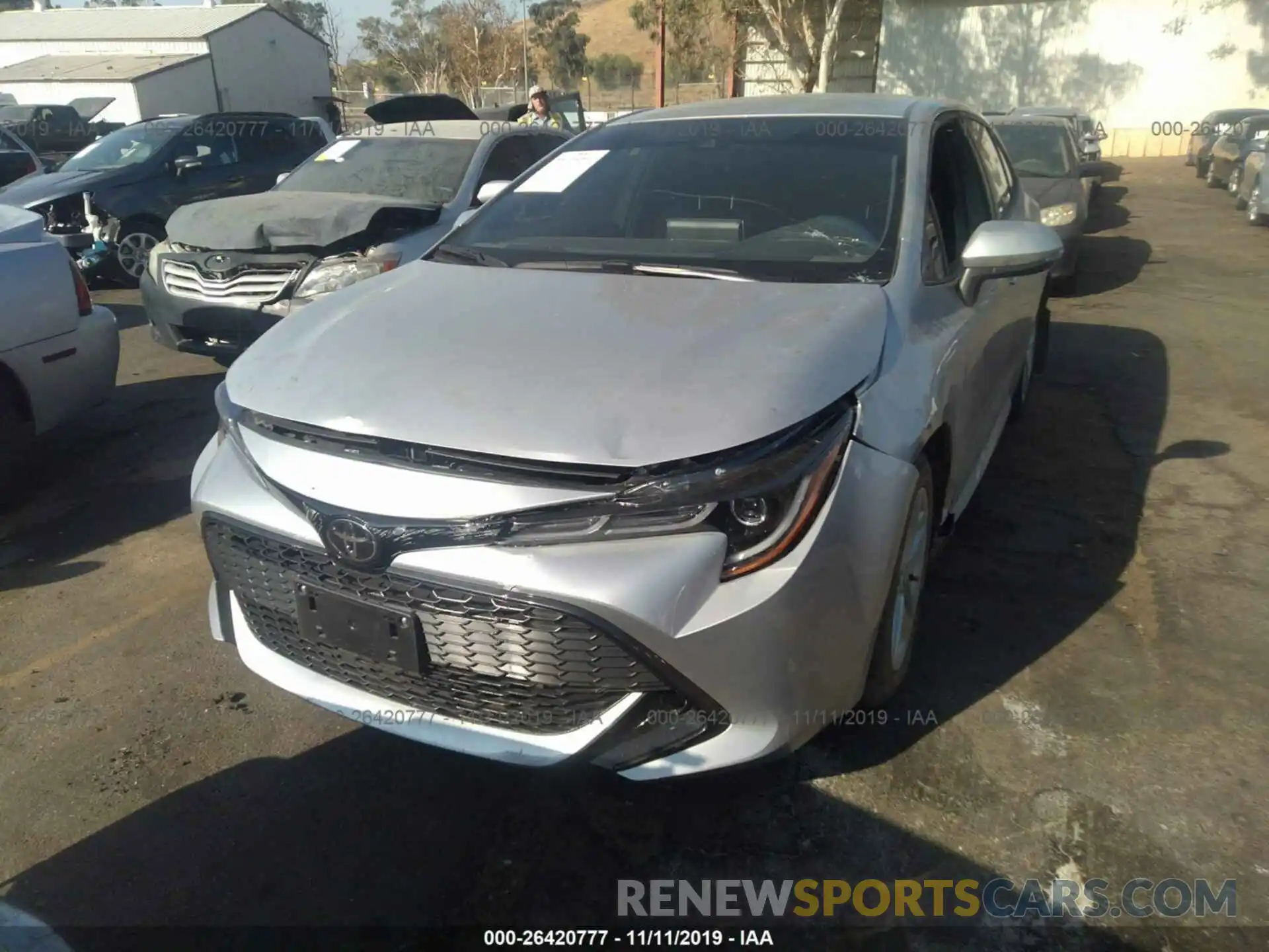 6 Photograph of a damaged car JTNK4RBE8K3043363 TOYOTA COROLLA 2019