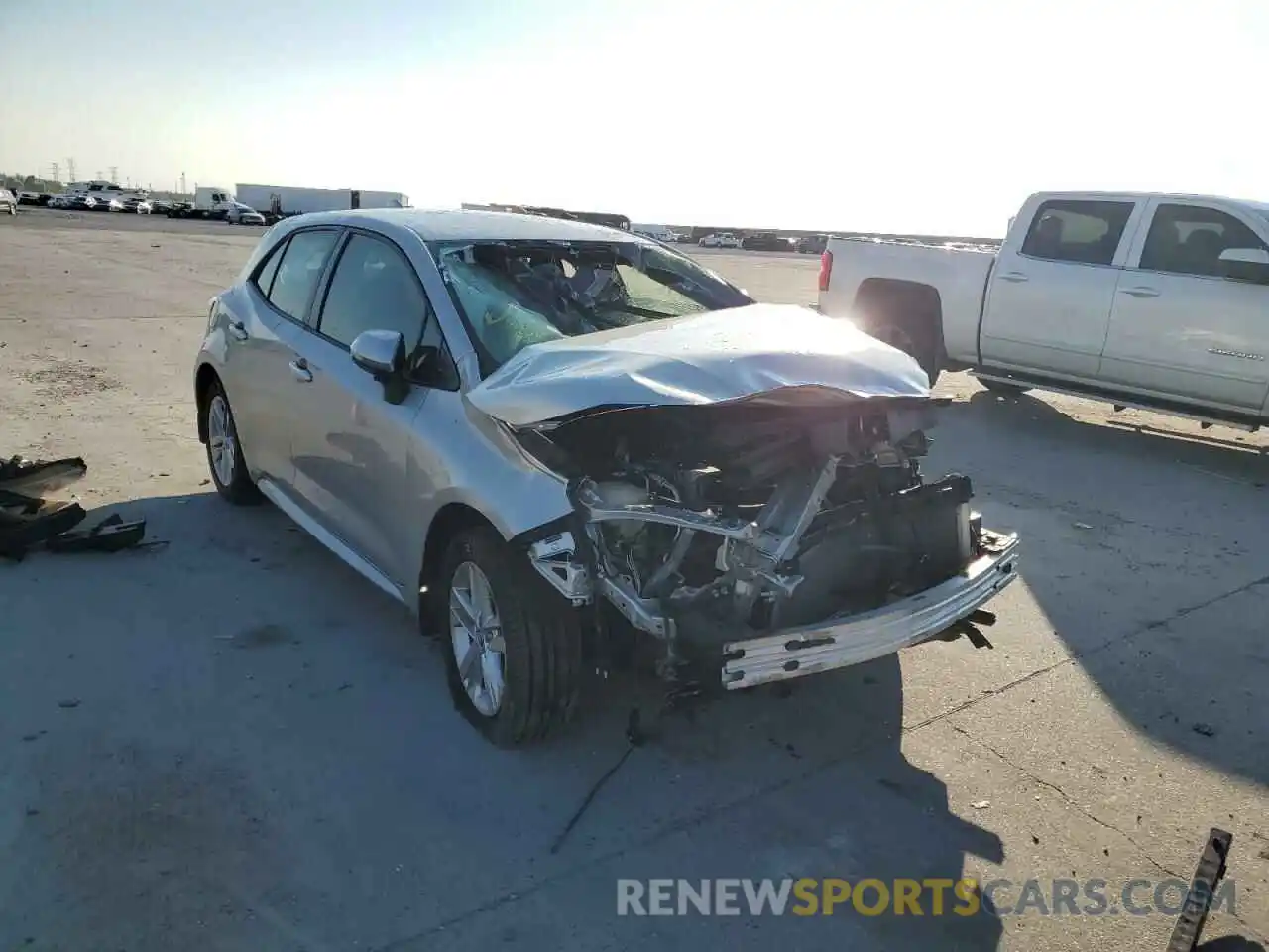 1 Photograph of a damaged car JTNK4RBE8K3043458 TOYOTA COROLLA 2019