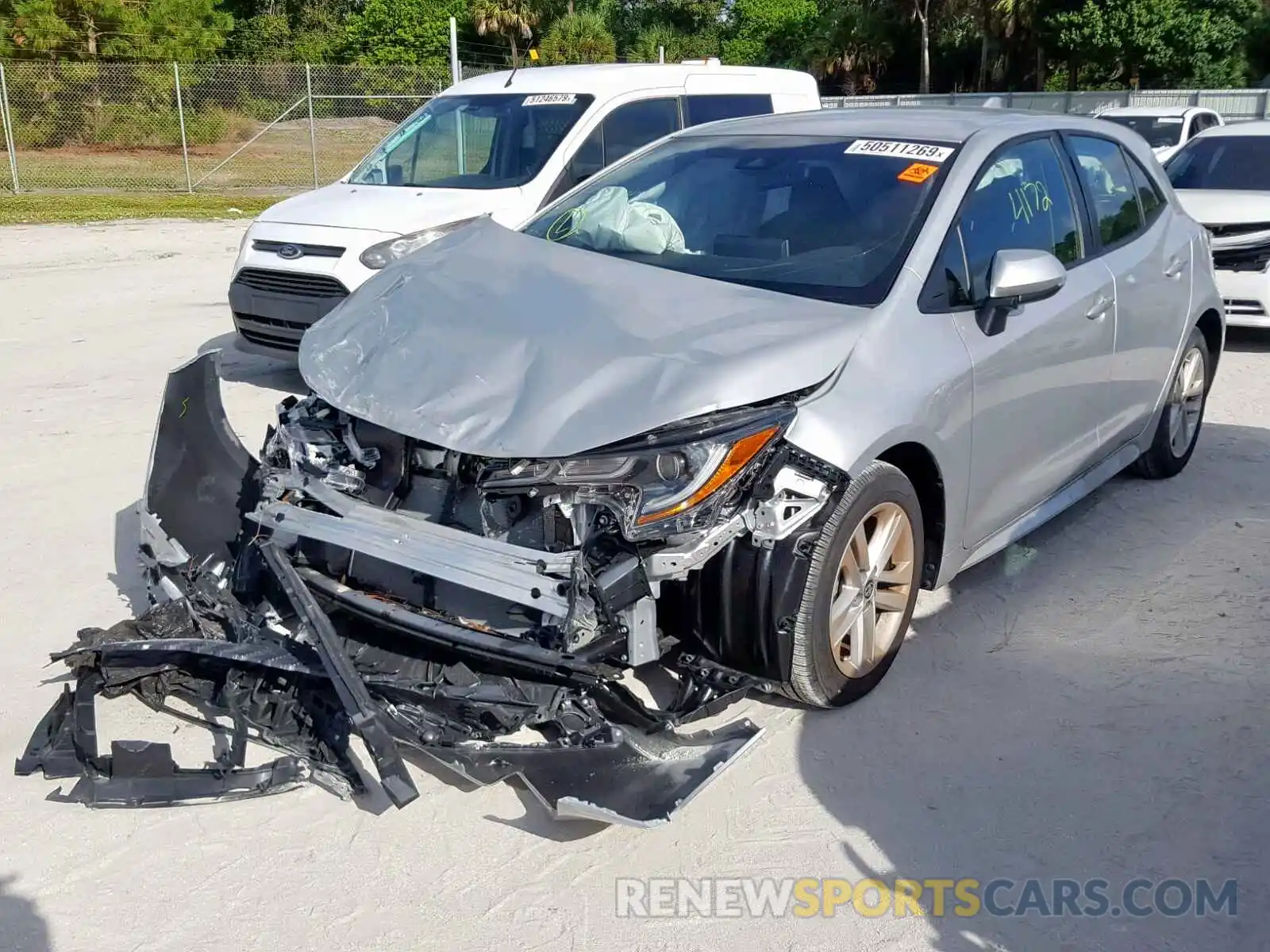 2 Photograph of a damaged car JTNK4RBE8K3044111 TOYOTA COROLLA 2019