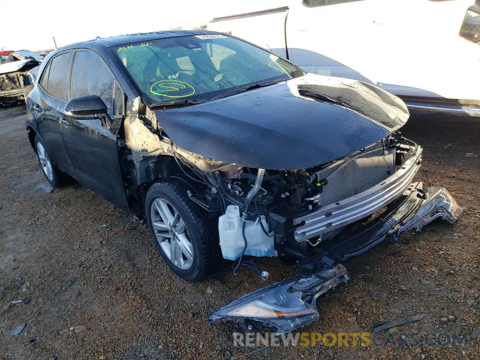 1 Photograph of a damaged car JTNK4RBE8K3045758 TOYOTA COROLLA 2019