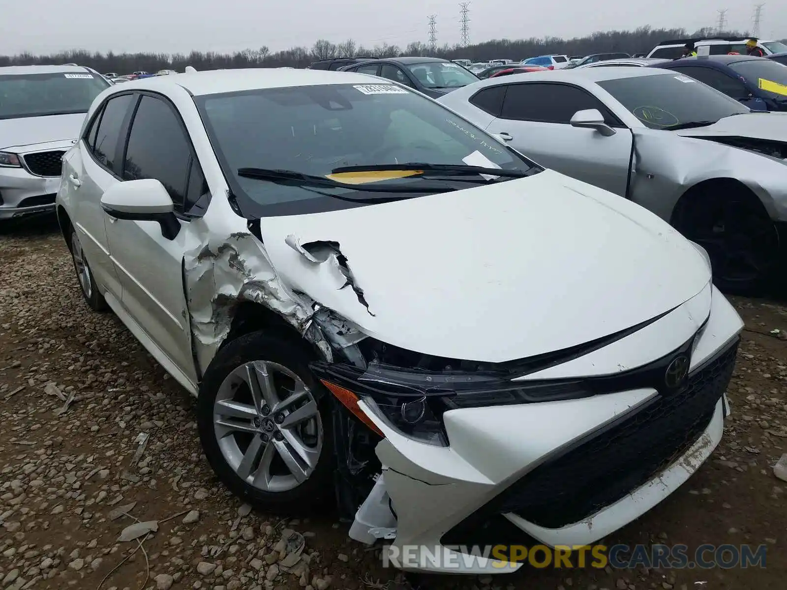 1 Photograph of a damaged car JTNK4RBE8K3047641 TOYOTA COROLLA 2019