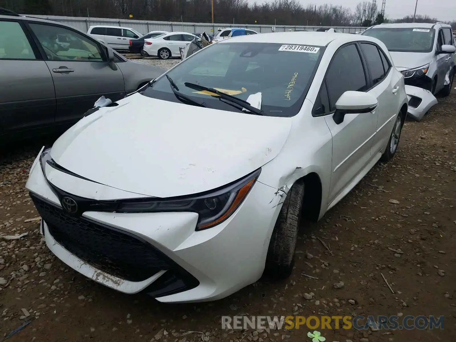 2 Photograph of a damaged car JTNK4RBE8K3047641 TOYOTA COROLLA 2019