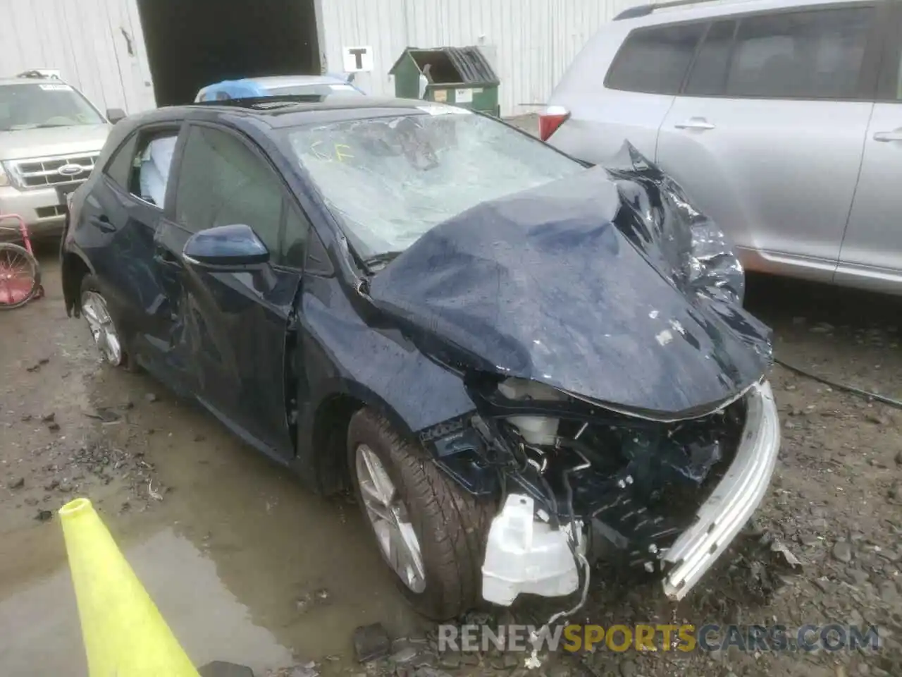 1 Photograph of a damaged car JTNK4RBE8K3049826 TOYOTA COROLLA 2019