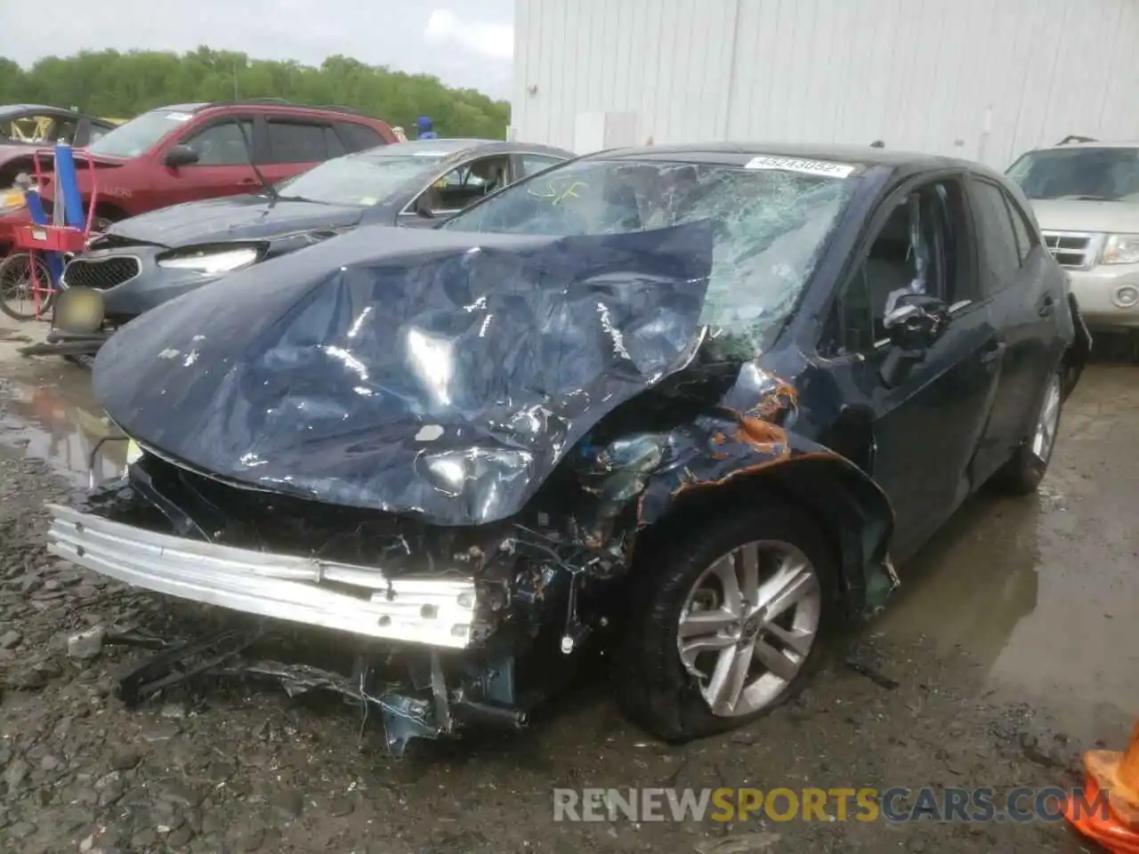 2 Photograph of a damaged car JTNK4RBE8K3049826 TOYOTA COROLLA 2019