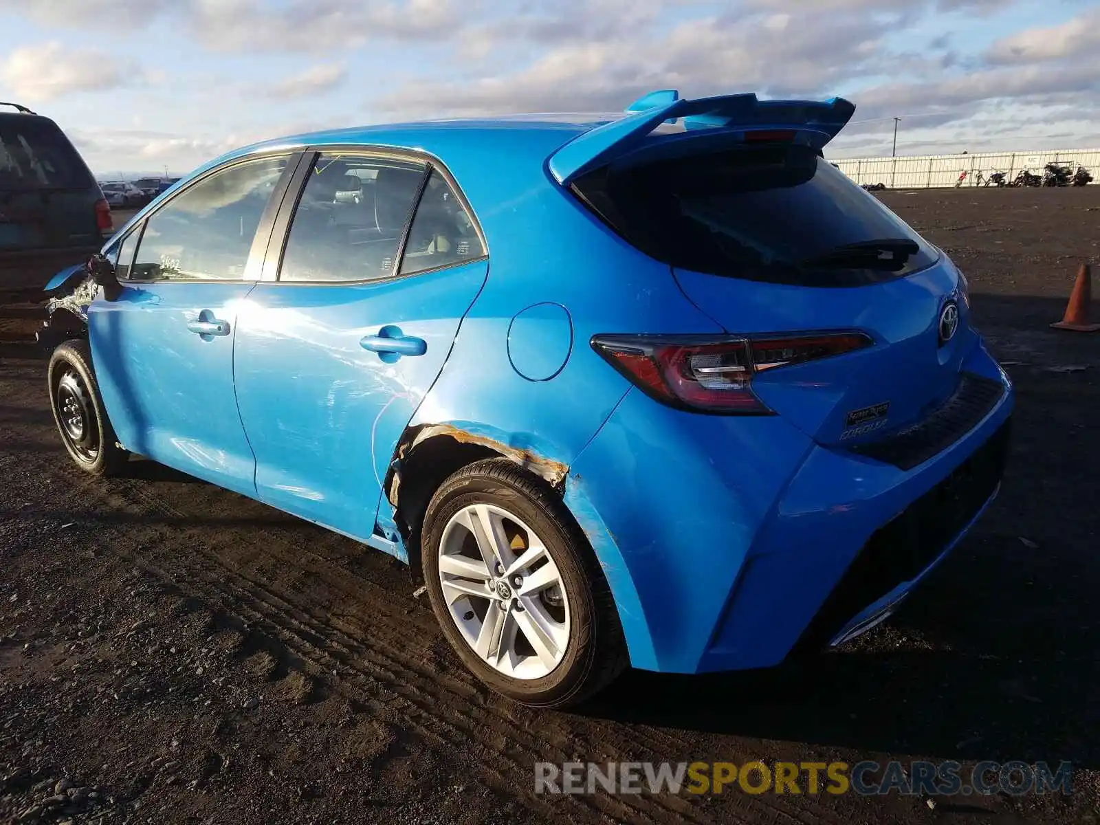 3 Photograph of a damaged car JTNK4RBE8K3052452 TOYOTA COROLLA 2019