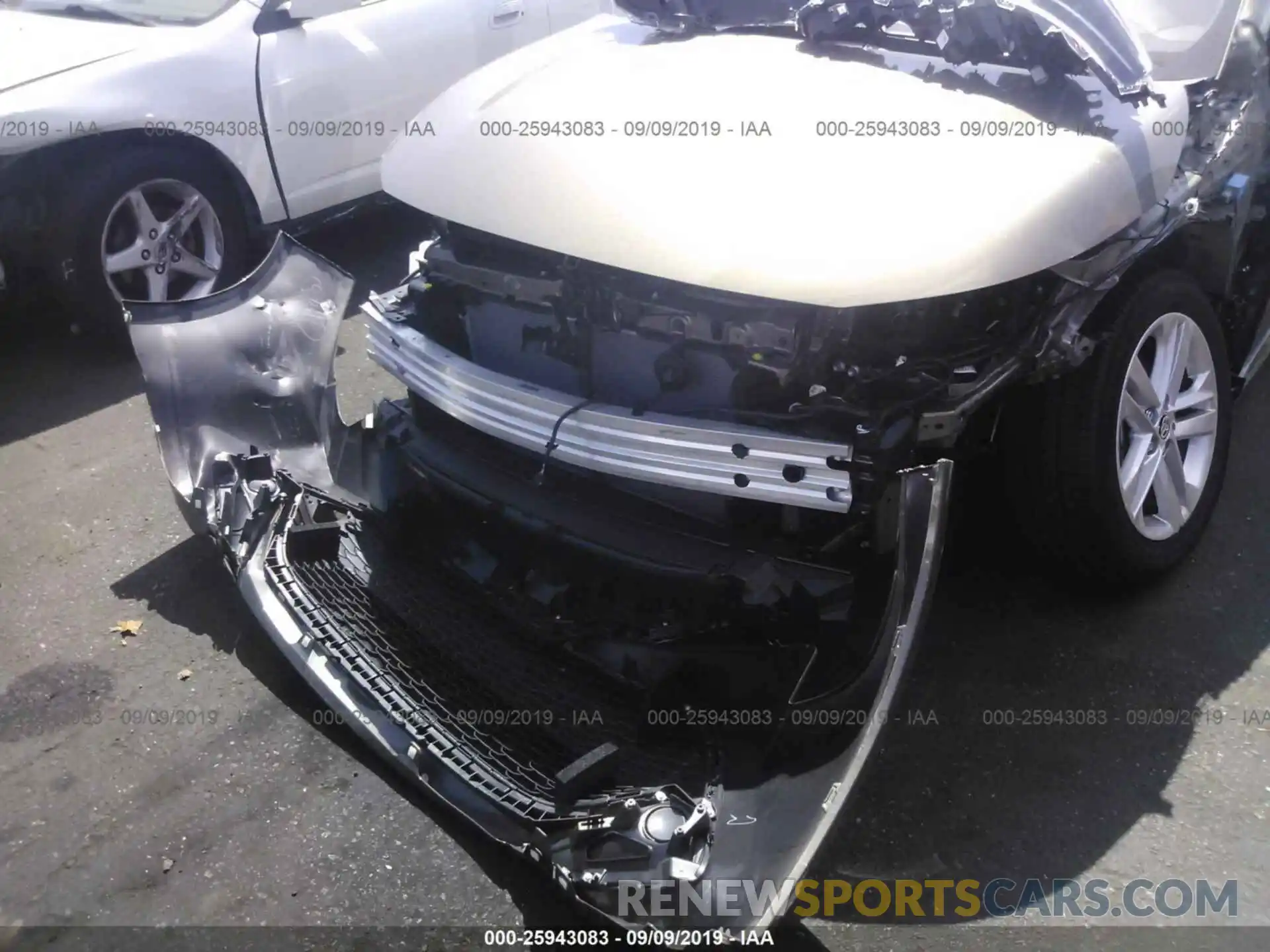 6 Photograph of a damaged car JTNK4RBE8K3052676 TOYOTA COROLLA 2019