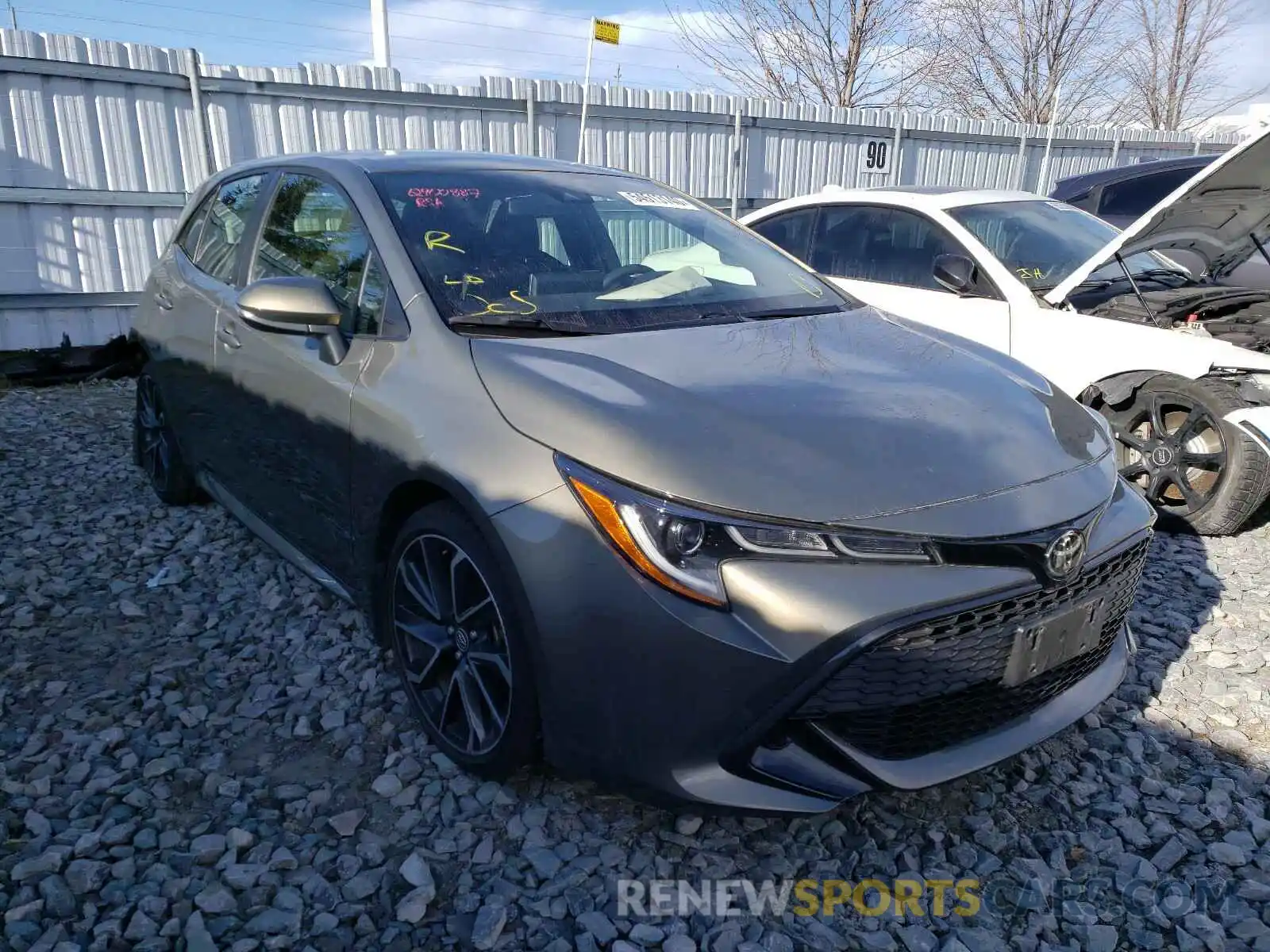 1 Photograph of a damaged car JTNK4RBE8K3055609 TOYOTA COROLLA 2019