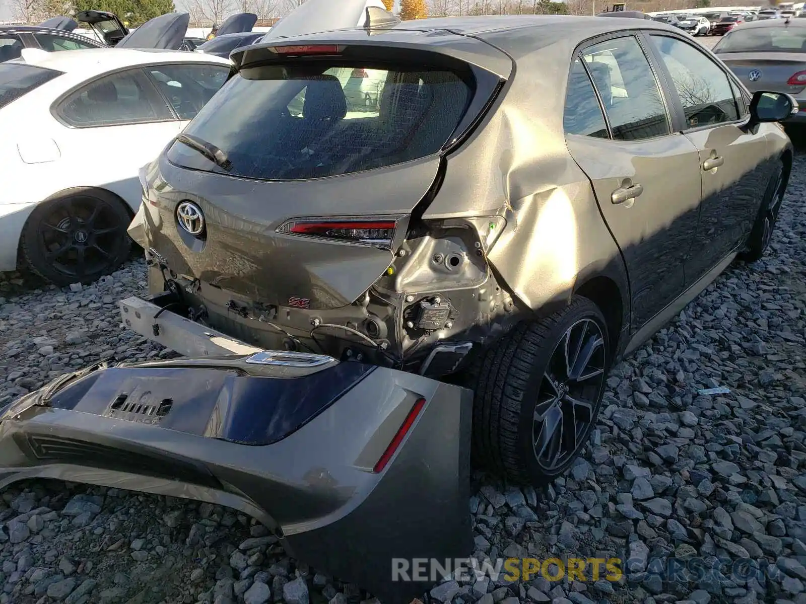 9 Photograph of a damaged car JTNK4RBE8K3055609 TOYOTA COROLLA 2019