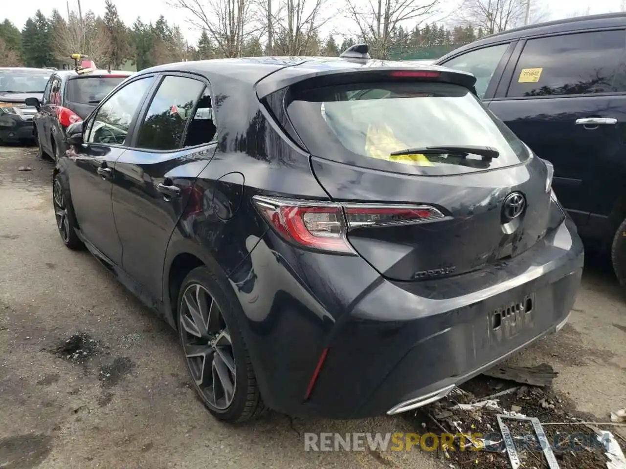 3 Photograph of a damaged car JTNK4RBE8K3056033 TOYOTA COROLLA 2019