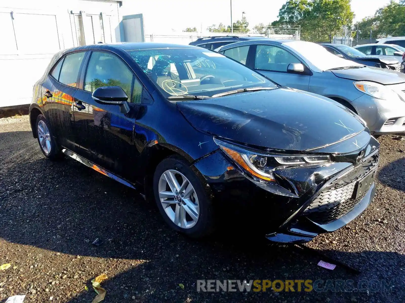 1 Photograph of a damaged car JTNK4RBE8K3056159 TOYOTA COROLLA 2019