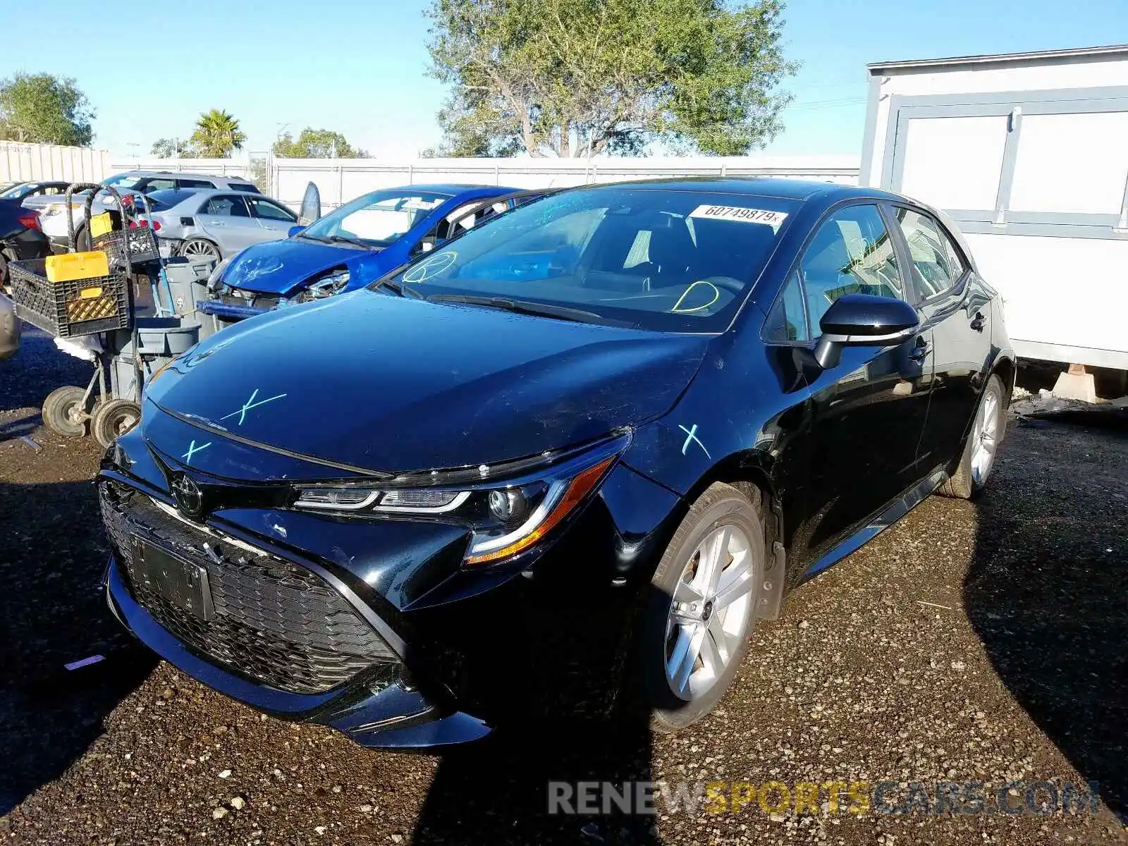 2 Photograph of a damaged car JTNK4RBE8K3056159 TOYOTA COROLLA 2019