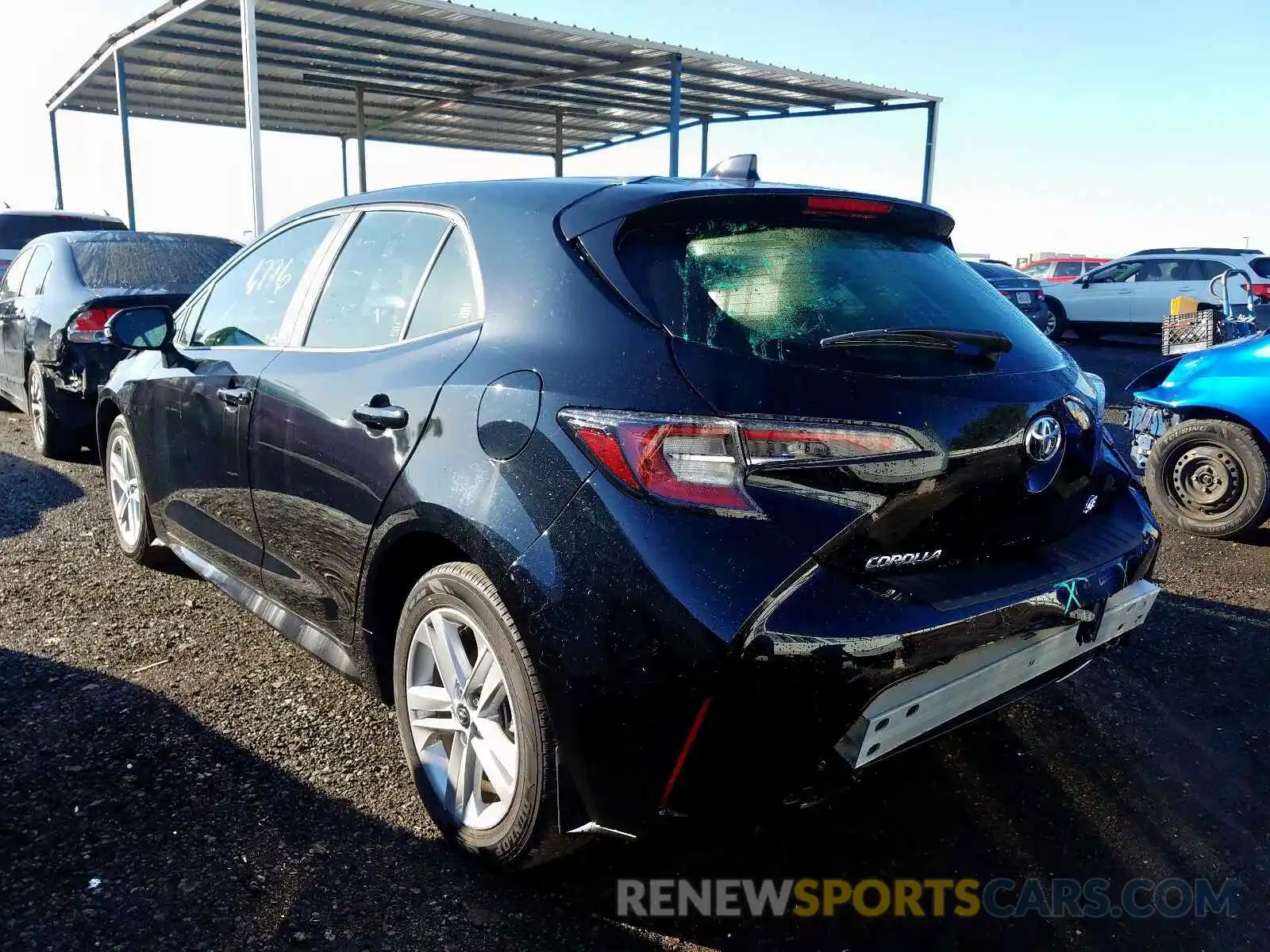 3 Photograph of a damaged car JTNK4RBE8K3056159 TOYOTA COROLLA 2019