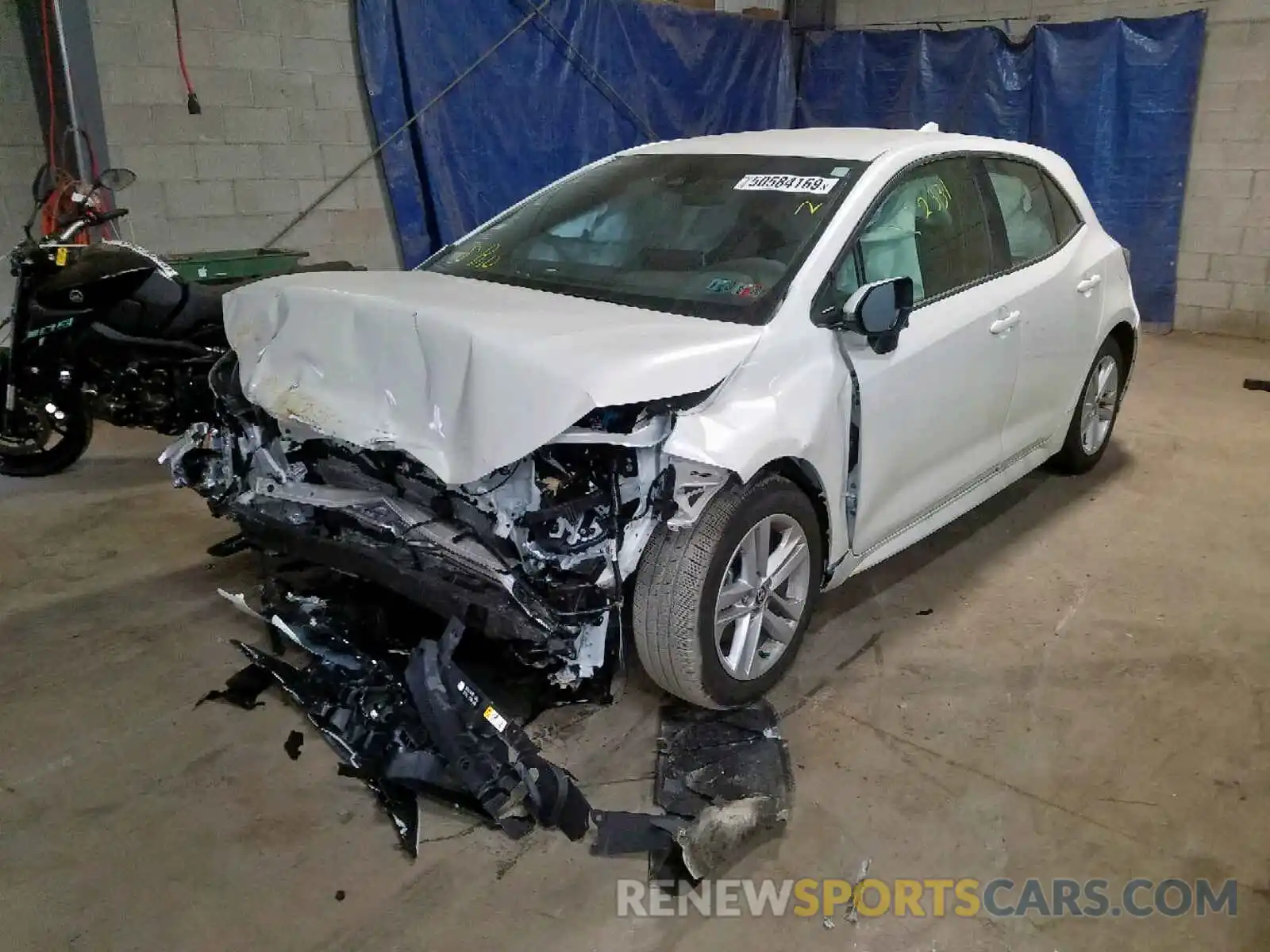 2 Photograph of a damaged car JTNK4RBE8K3056744 TOYOTA COROLLA 2019